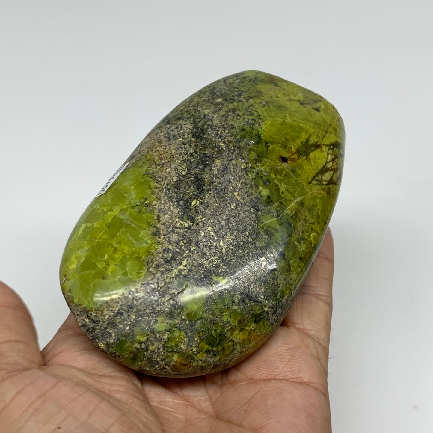 0.62 lbs, 4"x2.5"x1.4", Green Opal Crystal Freeform Polished Gemstone, B34150