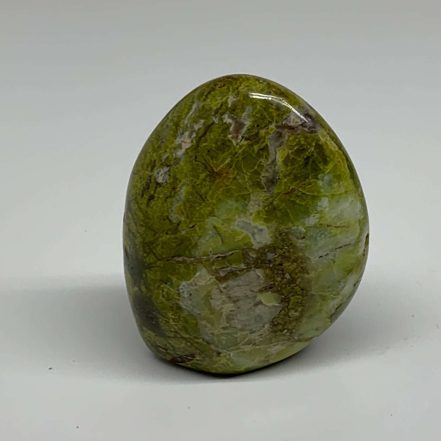 0.51 lbs, 3.2"x2.4"x.1.5", Green Opal Crystal Freeform Polished Gemstone, B34178