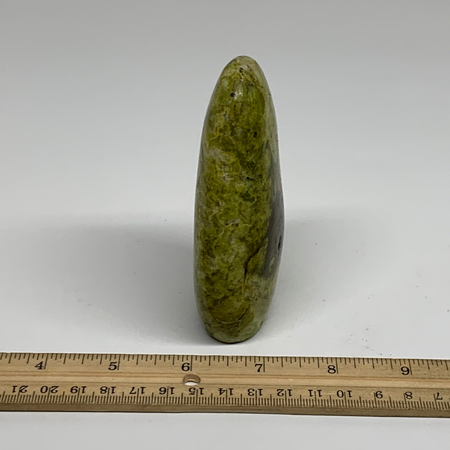 0.58 lbs, 4"x2.4"x.1.2", Green Opal Crystal Freeform Polished Gemstone, B34181