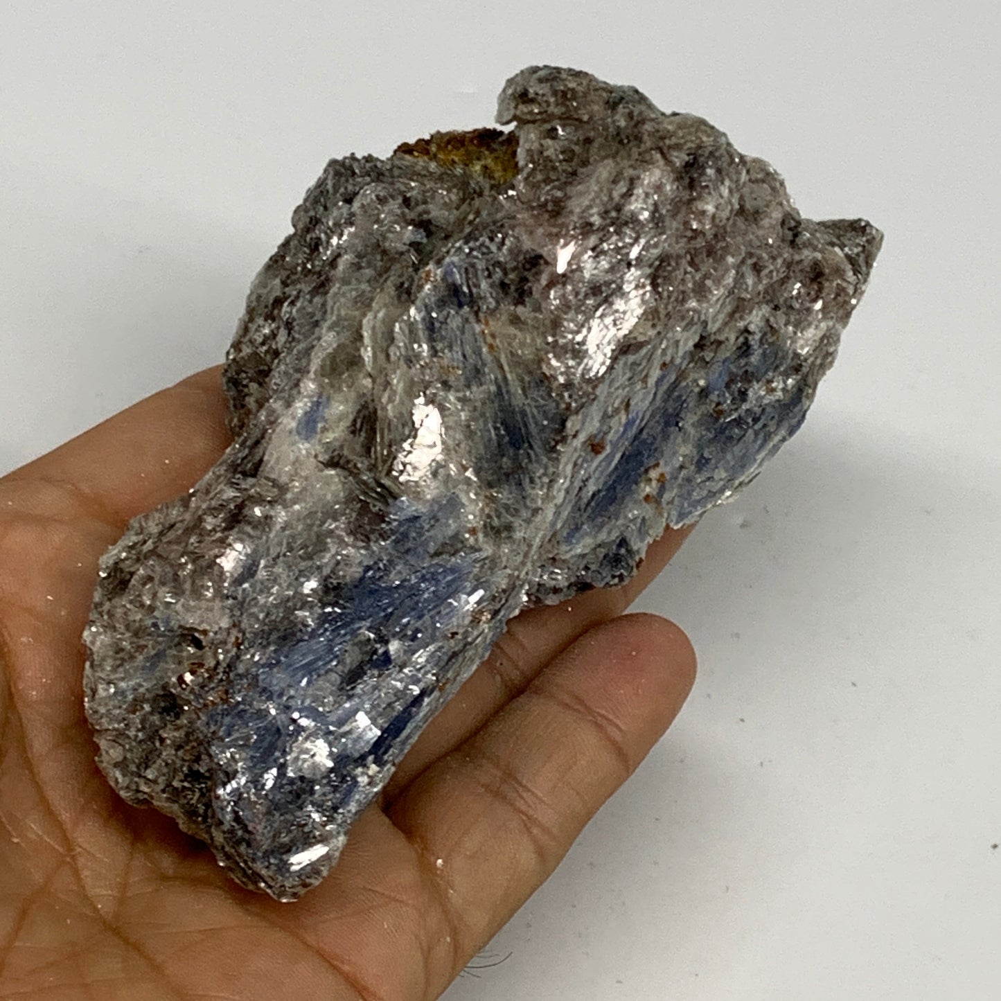 253.1g, 4.4"x2.3"x2", Rough Raw Blue Kyanite Chunk Mineral @Brazil, B28781