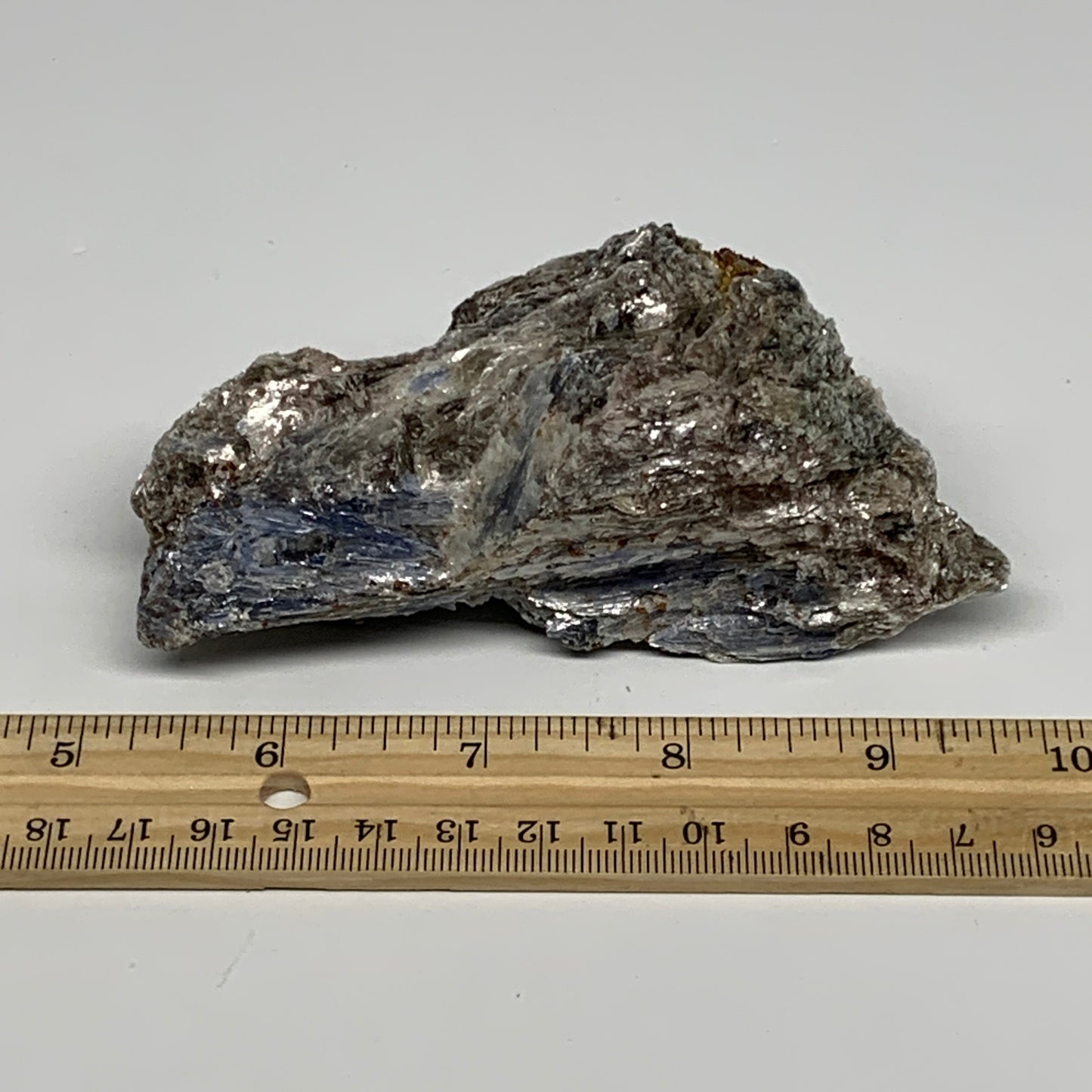 253.1g, 4.4"x2.3"x2", Rough Raw Blue Kyanite Chunk Mineral @Brazil, B28781