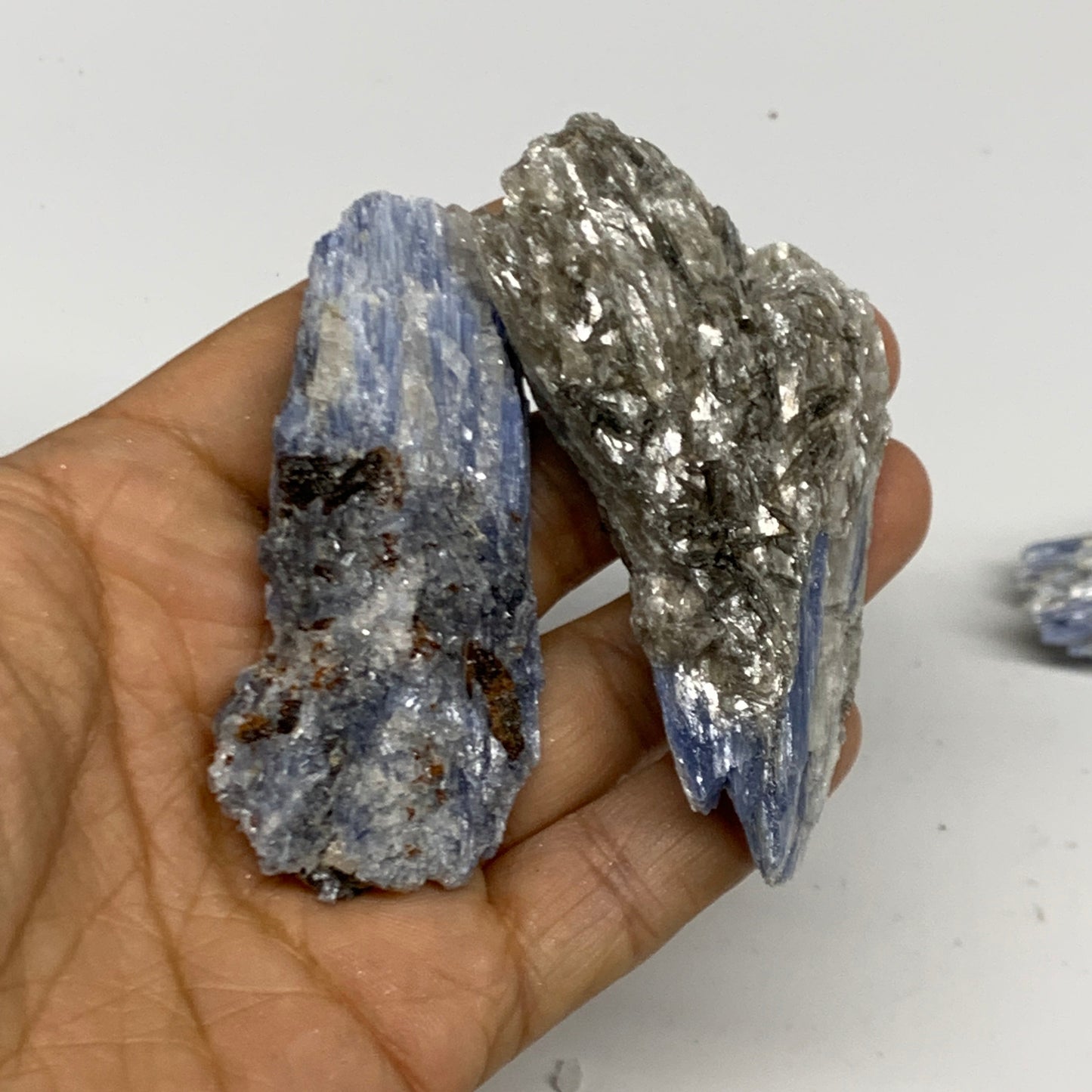 2.32 lbs, 1.6"-4", 21pcs, Rough Blue Kyanite Crystal Minerals Specimens,B33117