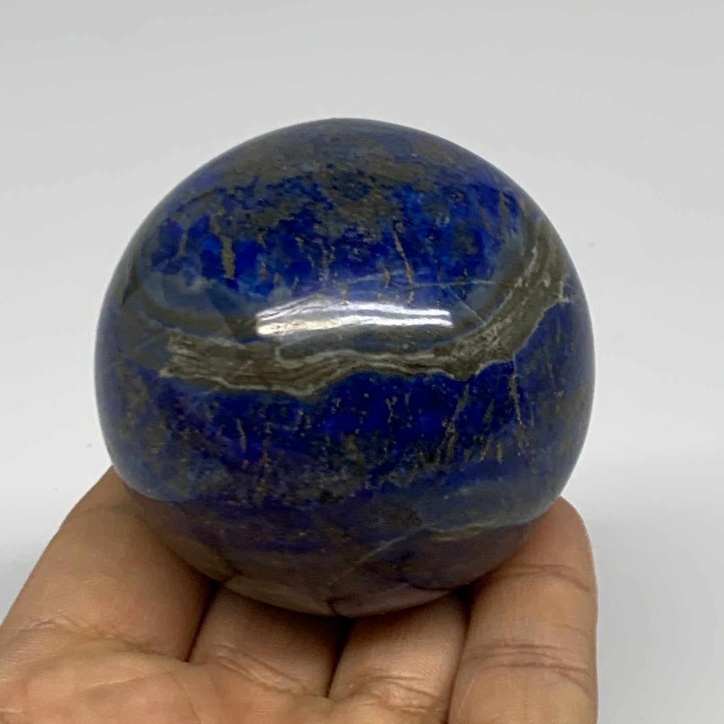 0.69 lbs,2.3"(58mm), Lapis Lazuli Sphere Ball Gemstone @Afghanistan, B33119