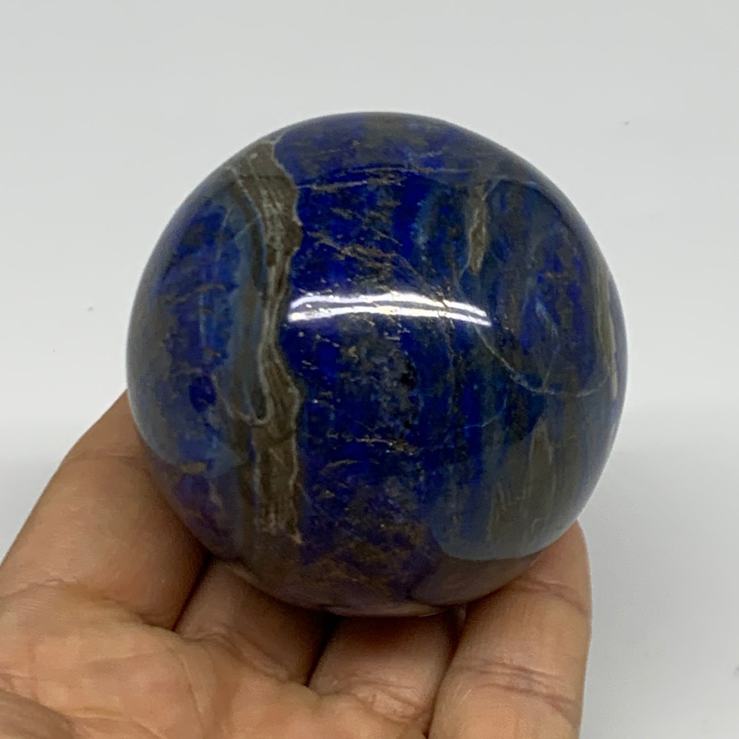 0.69 lbs,2.3"(58mm), Lapis Lazuli Sphere Ball Gemstone @Afghanistan, B33119