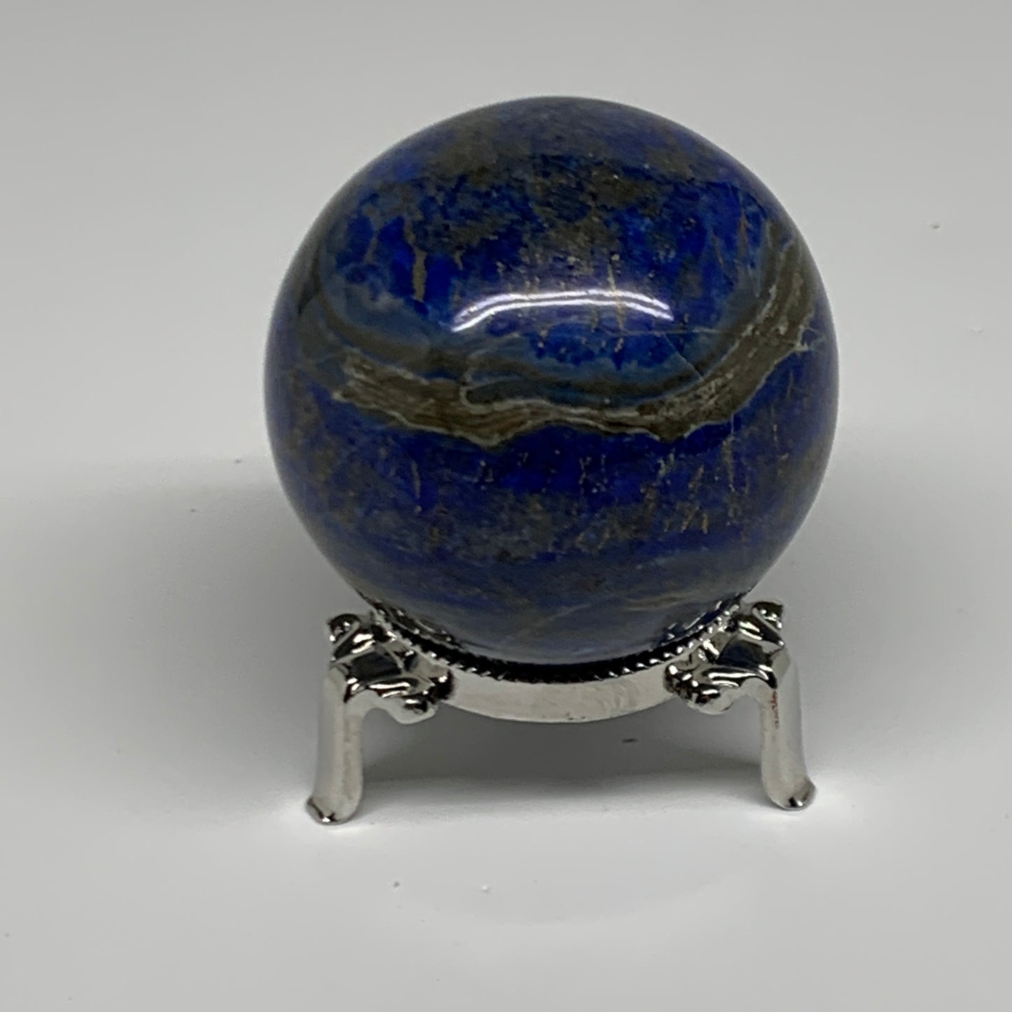 0.69 lbs,2.3"(58mm), Lapis Lazuli Sphere Ball Gemstone @Afghanistan, B33119