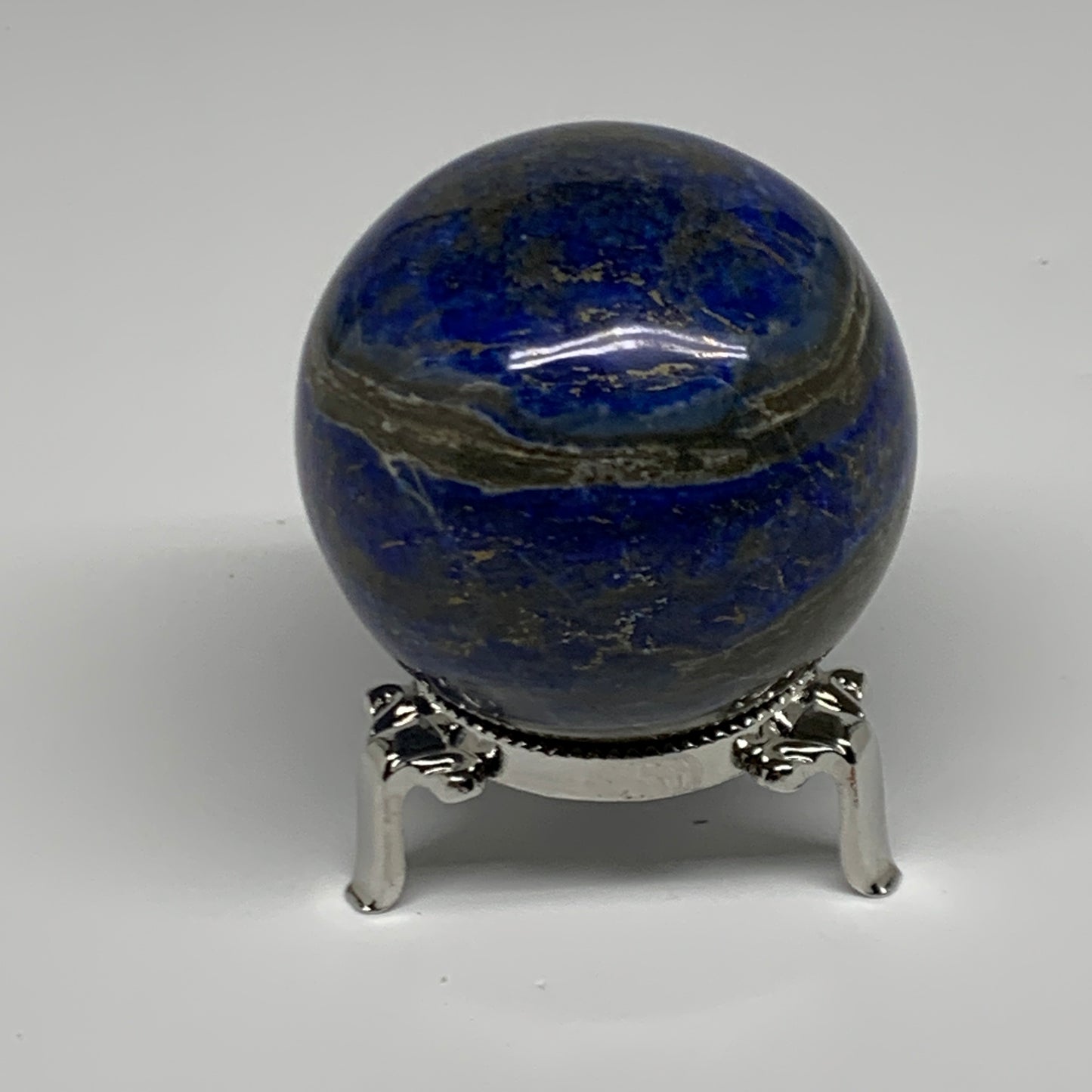 0.69 lbs,2.3"(58mm), Lapis Lazuli Sphere Ball Gemstone @Afghanistan, B33119