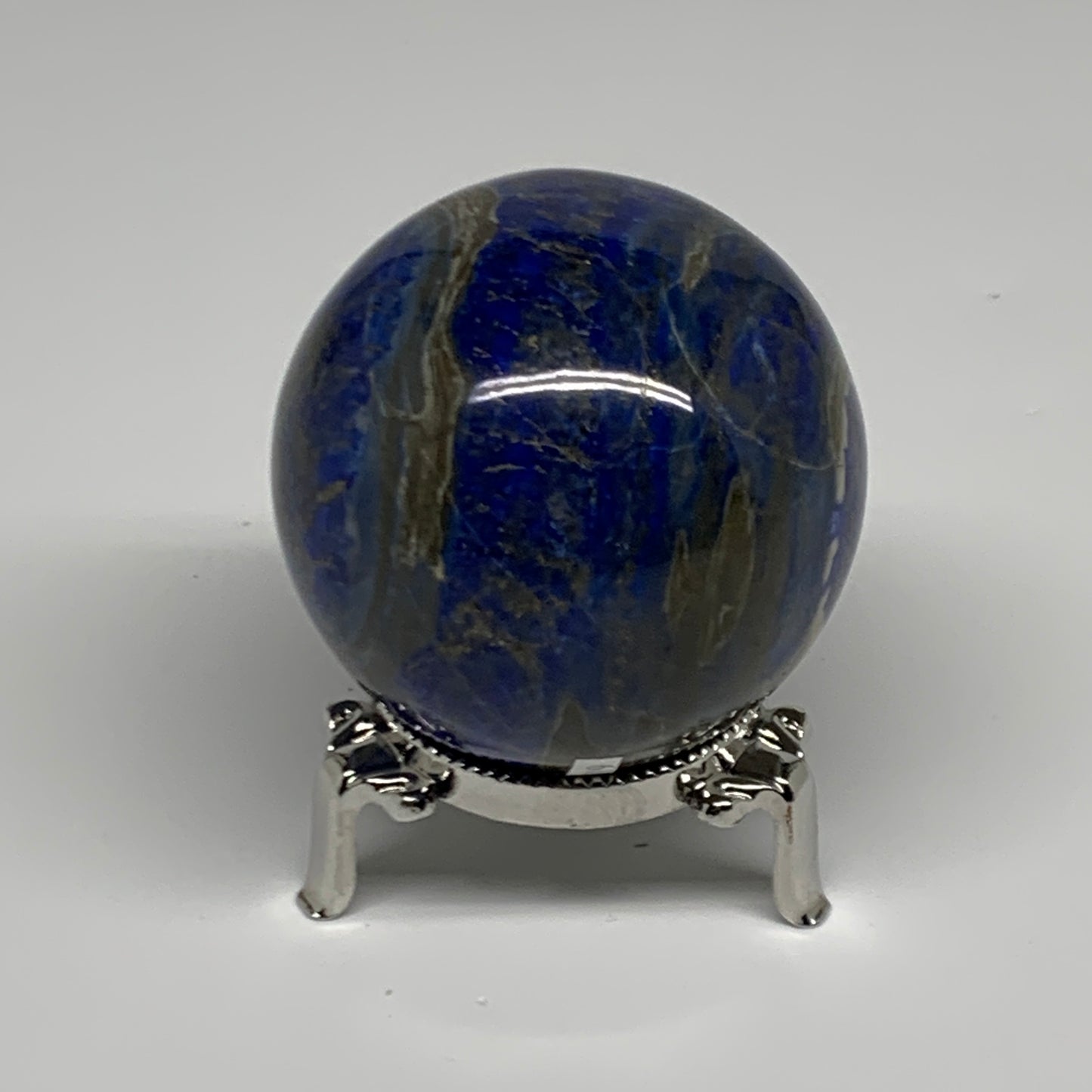 0.69 lbs,2.3"(58mm), Lapis Lazuli Sphere Ball Gemstone @Afghanistan, B33119