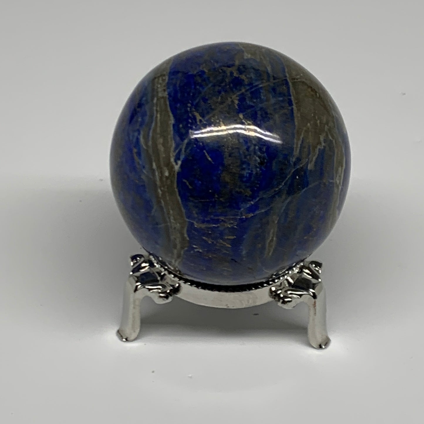 0.69 lbs,2.3"(58mm), Lapis Lazuli Sphere Ball Gemstone @Afghanistan, B33119