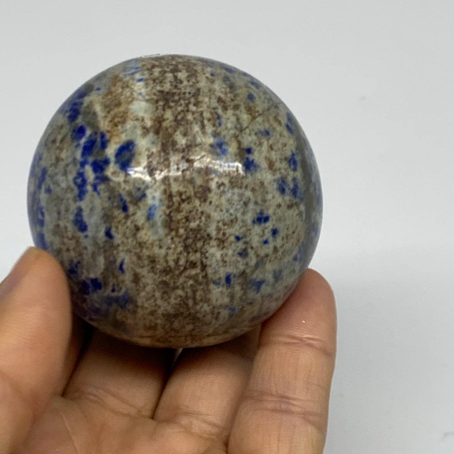 0.58 lbs,2.2"(55mm), Lapis Lazuli Sphere Ball Gemstone @Afghanistan, B33121