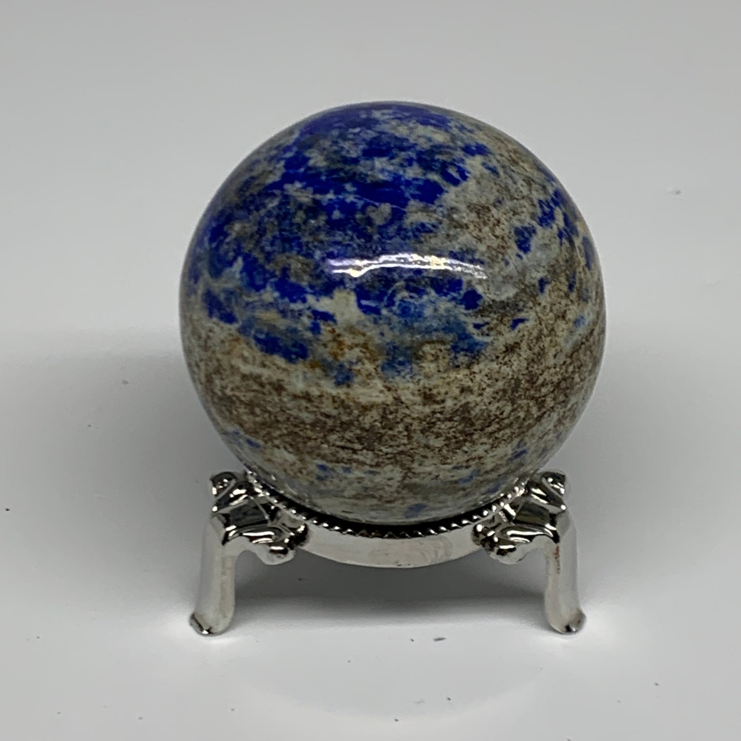 0.58 lbs,2.2"(55mm), Lapis Lazuli Sphere Ball Gemstone @Afghanistan, B33121