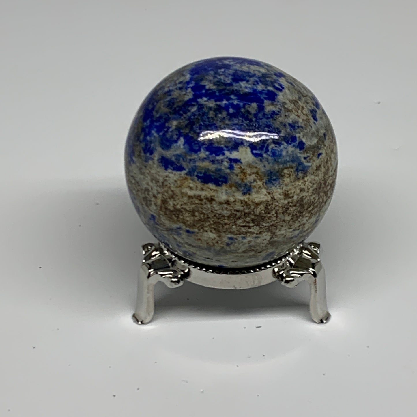 0.58 lbs,2.2"(55mm), Lapis Lazuli Sphere Ball Gemstone @Afghanistan, B33121