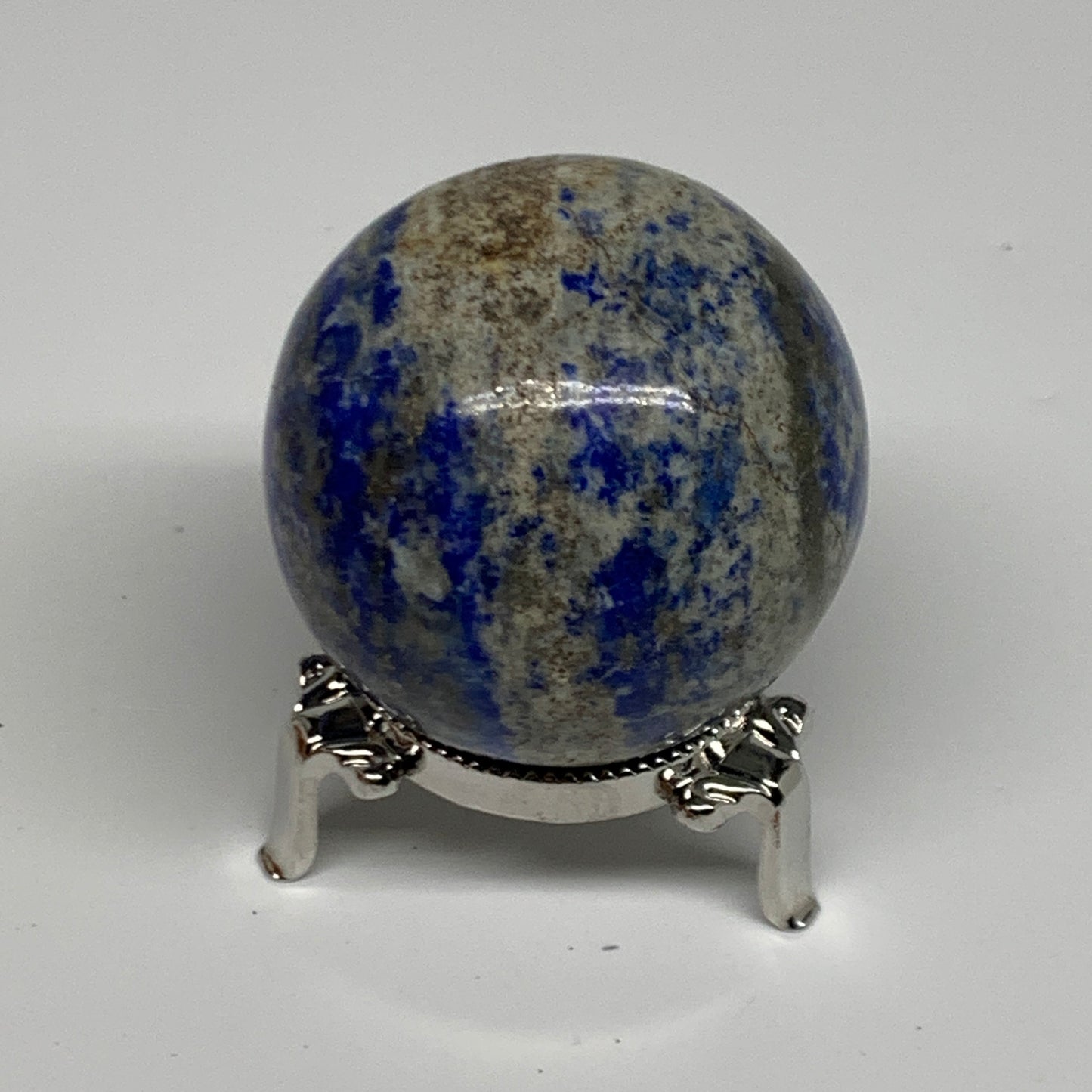 0.58 lbs,2.2"(55mm), Lapis Lazuli Sphere Ball Gemstone @Afghanistan, B33121