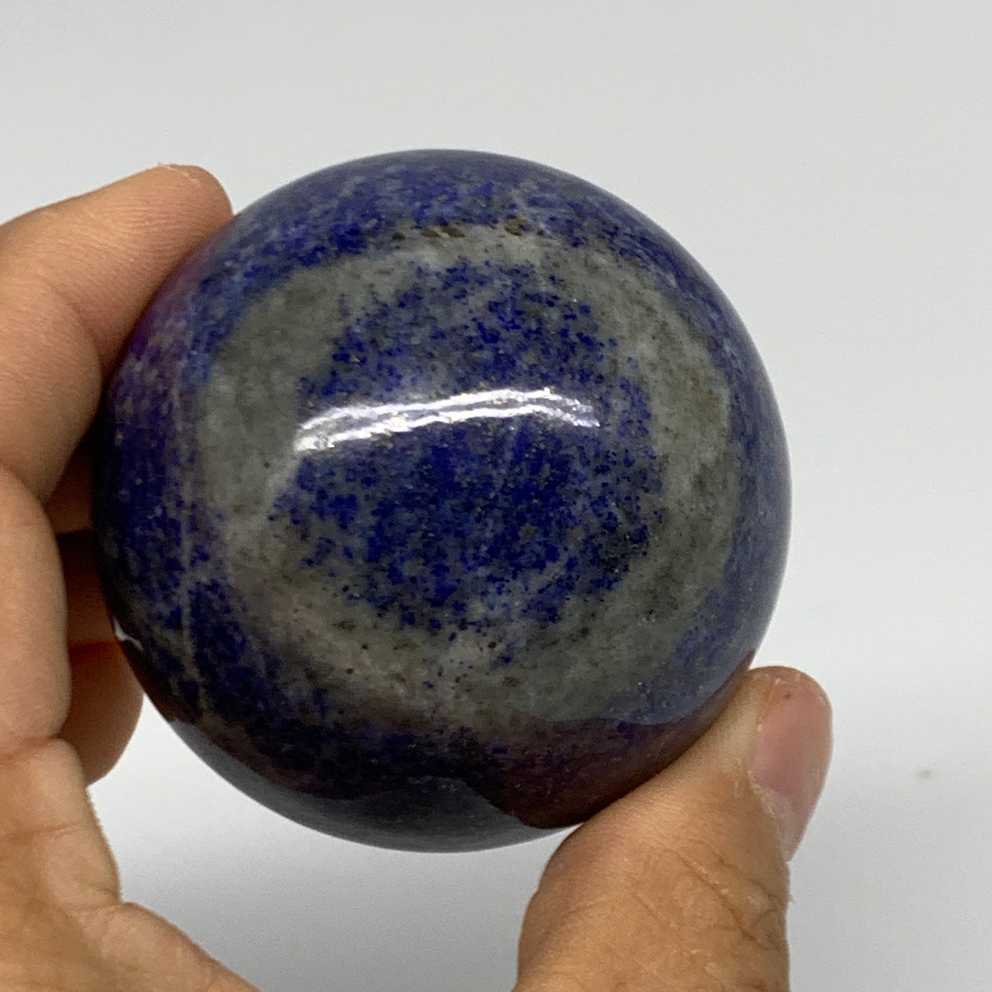 0.59 lbs,2.2"(55mm), Lapis Lazuli Sphere Ball Gemstone @Afghanistan, B33123