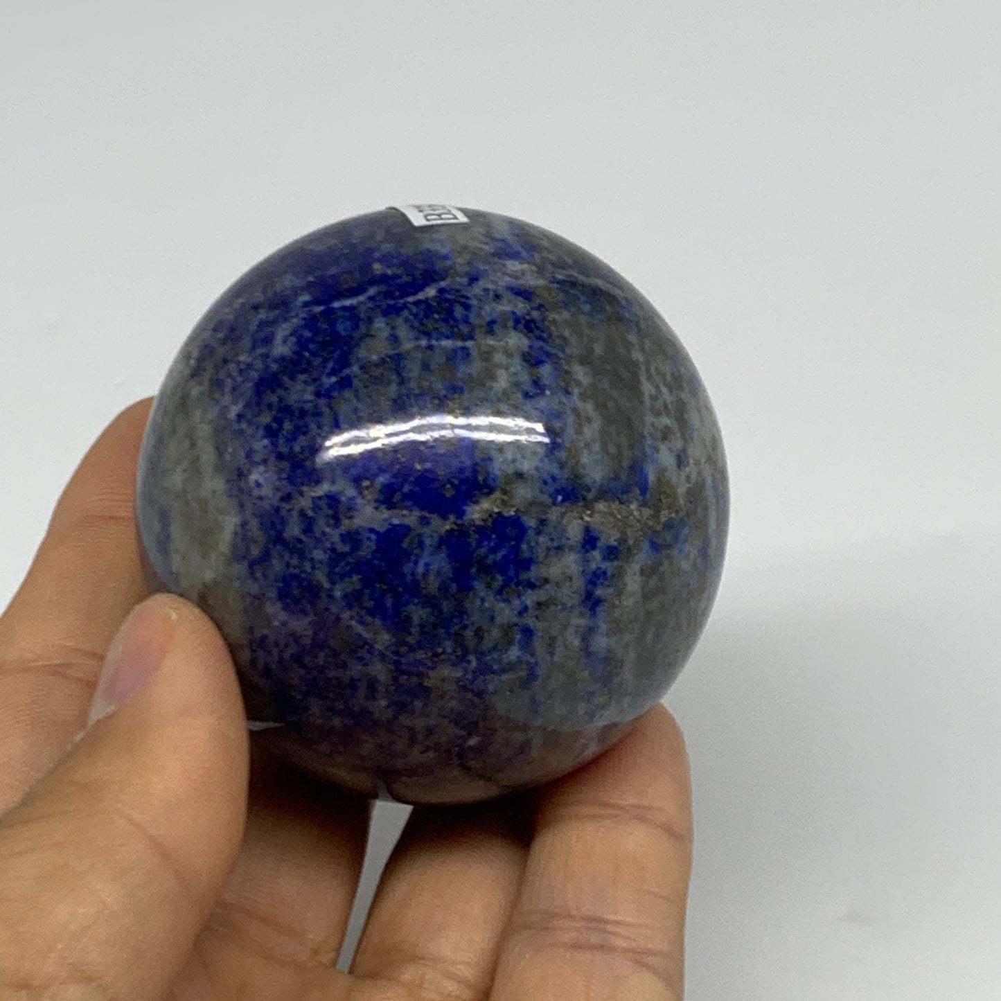 0.59 lbs,2.2"(55mm), Lapis Lazuli Sphere Ball Gemstone @Afghanistan, B33123