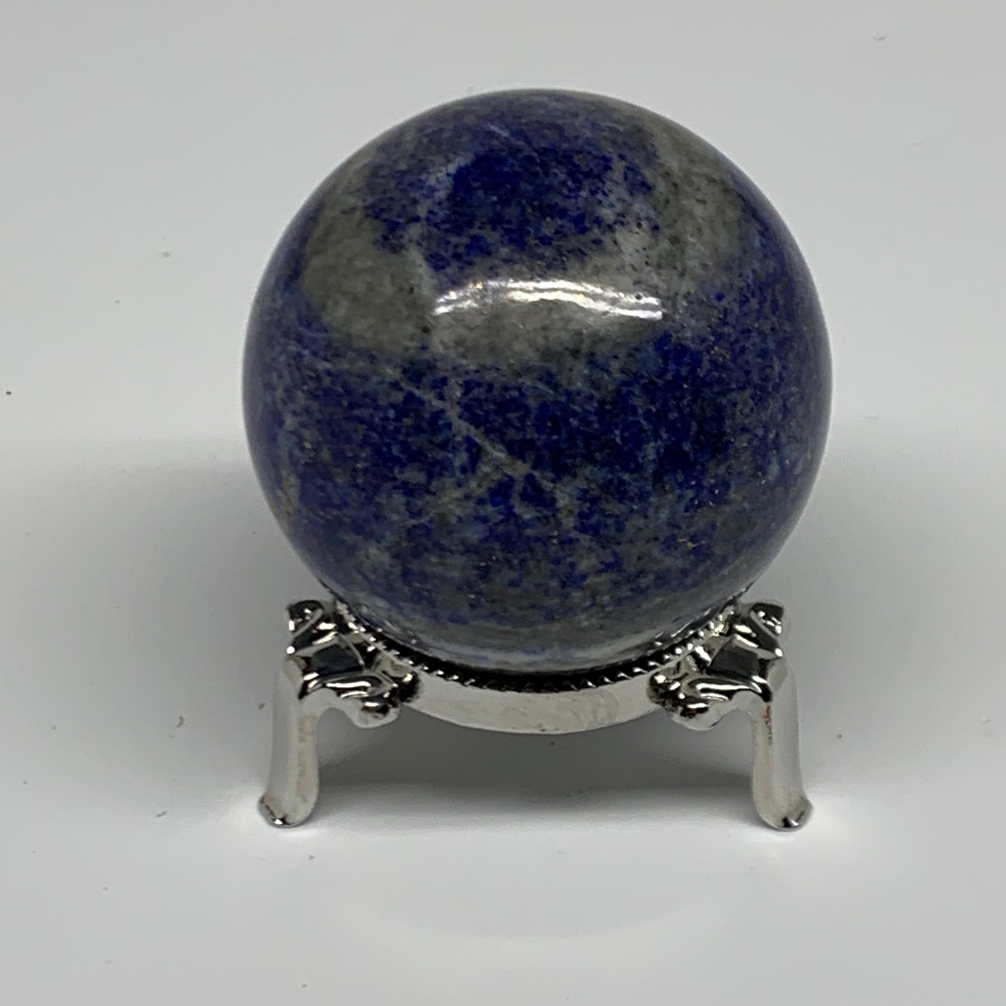 0.59 lbs,2.2"(55mm), Lapis Lazuli Sphere Ball Gemstone @Afghanistan, B33123