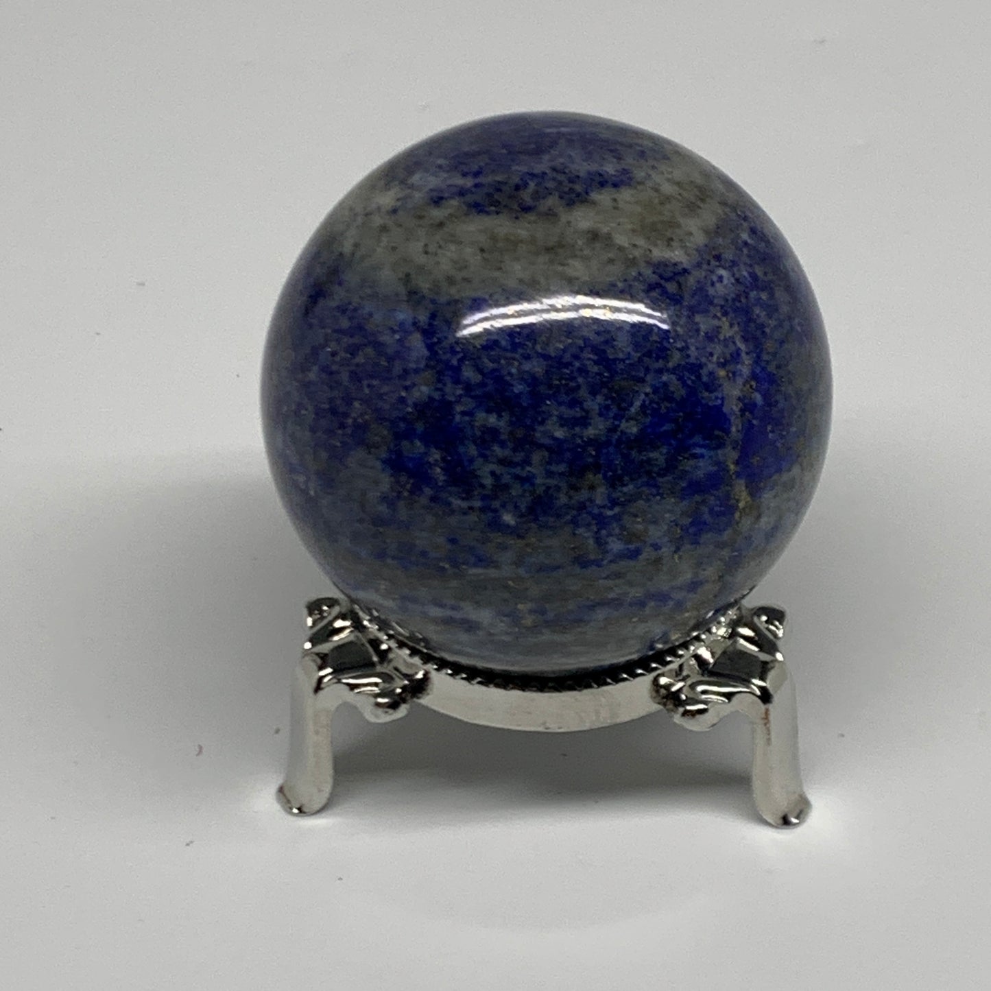 0.59 lbs,2.2"(55mm), Lapis Lazuli Sphere Ball Gemstone @Afghanistan, B33123