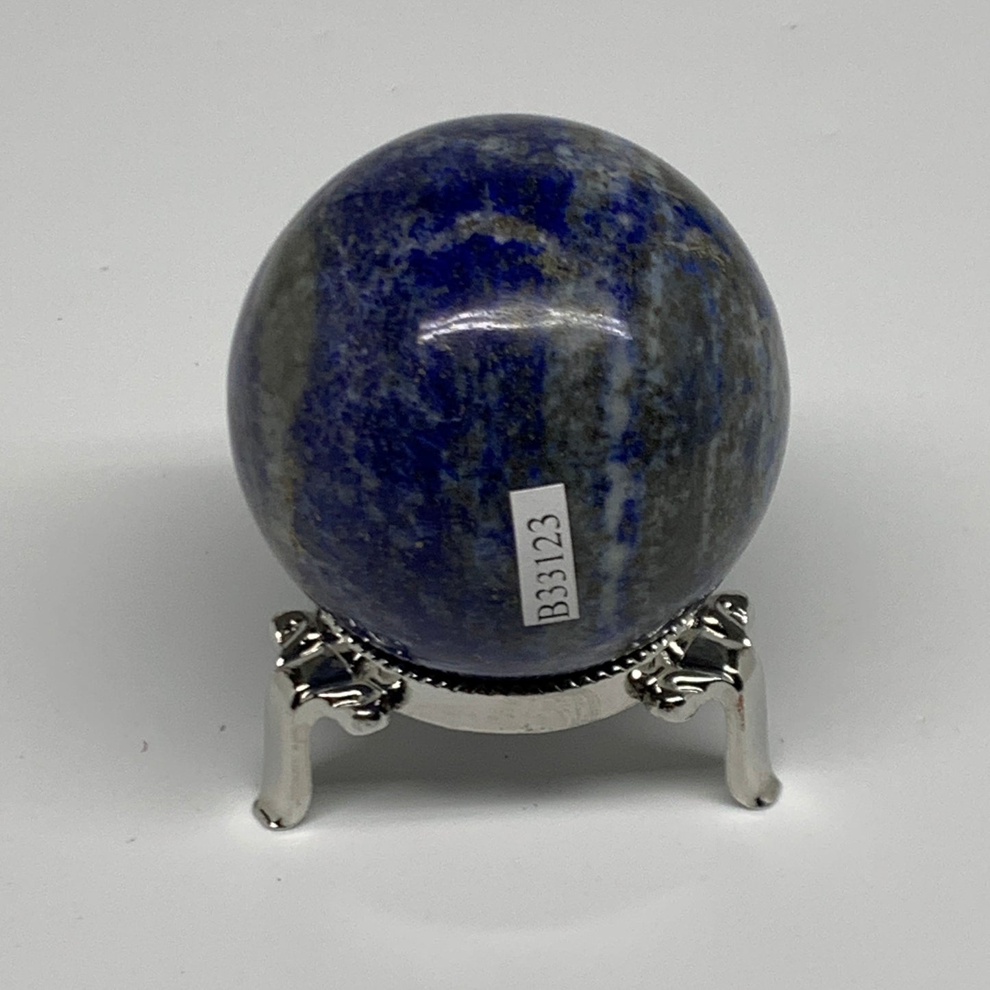 0.59 lbs,2.2"(55mm), Lapis Lazuli Sphere Ball Gemstone @Afghanistan, B33123