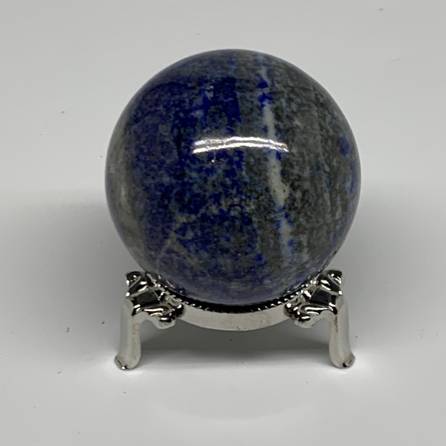 0.59 lbs,2.2"(55mm), Lapis Lazuli Sphere Ball Gemstone @Afghanistan, B33123