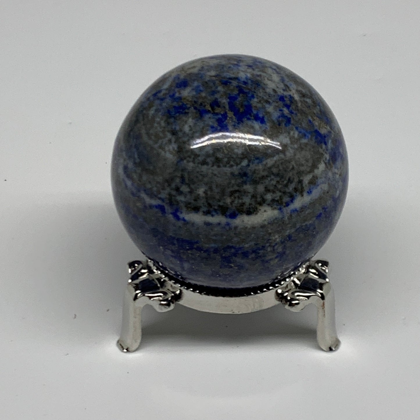 0.59 lbs,2.2"(55mm), Lapis Lazuli Sphere Ball Gemstone @Afghanistan, B33123