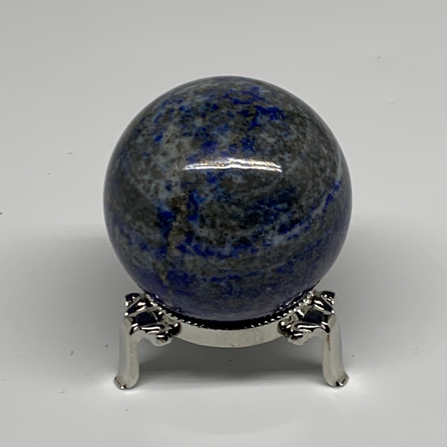 0.59 lbs,2.2"(55mm), Lapis Lazuli Sphere Ball Gemstone @Afghanistan, B33123