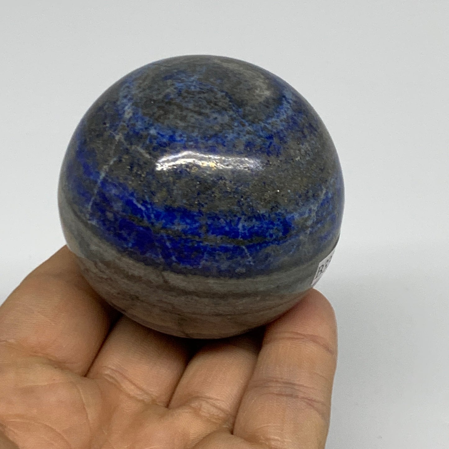 0.57 lbs,2.1"(54mm), Lapis Lazuli Sphere Ball Gemstone @Afghanistan, B33125