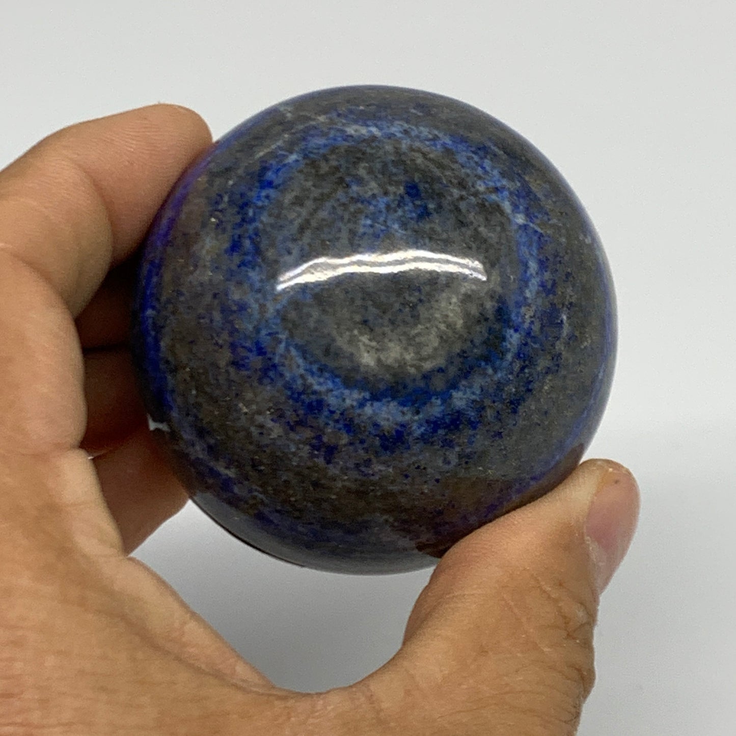 0.57 lbs,2.1"(54mm), Lapis Lazuli Sphere Ball Gemstone @Afghanistan, B33125