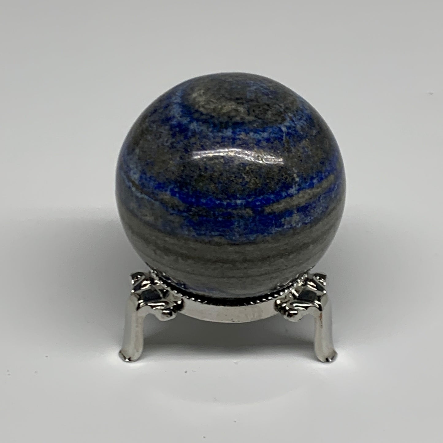 0.57 lbs,2.1"(54mm), Lapis Lazuli Sphere Ball Gemstone @Afghanistan, B33125