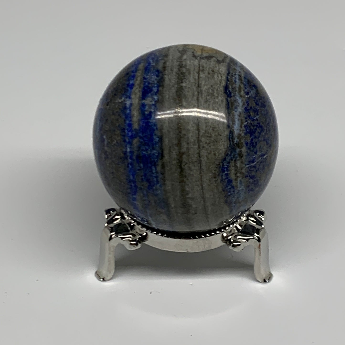 0.57 lbs,2.1"(54mm), Lapis Lazuli Sphere Ball Gemstone @Afghanistan, B33125