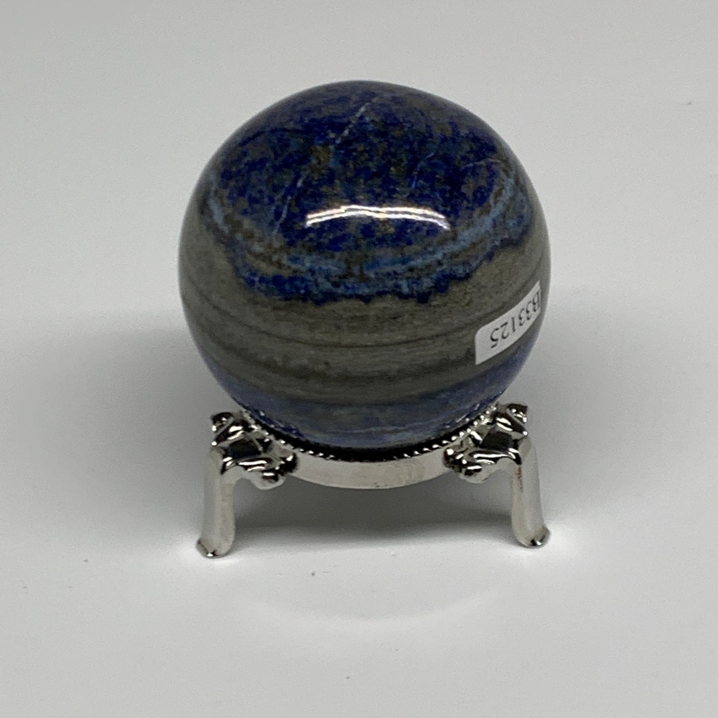 0.57 lbs,2.1"(54mm), Lapis Lazuli Sphere Ball Gemstone @Afghanistan, B33125