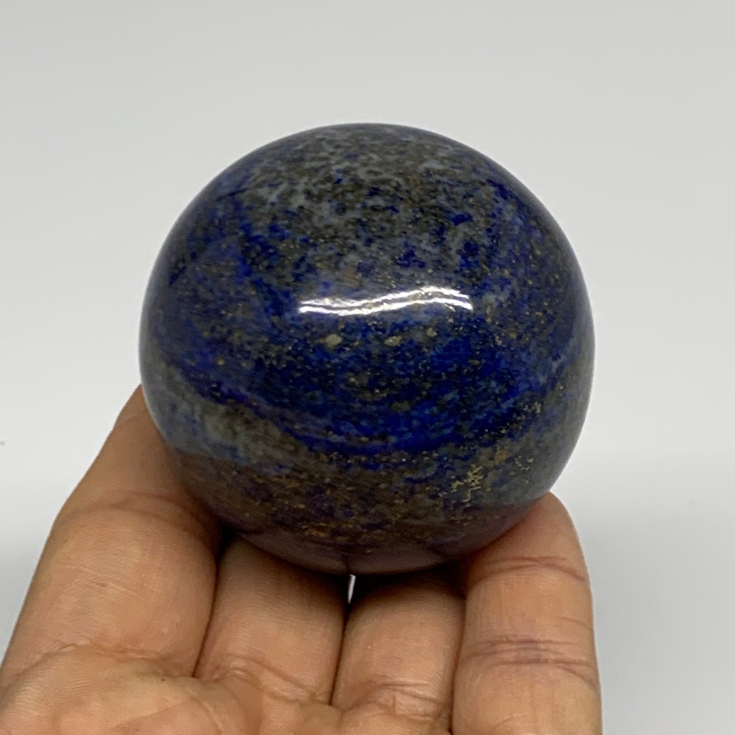 0.58 lbs,2.2"(55mm), Lapis Lazuli Sphere Ball Gemstone @Afghanistan, B33127