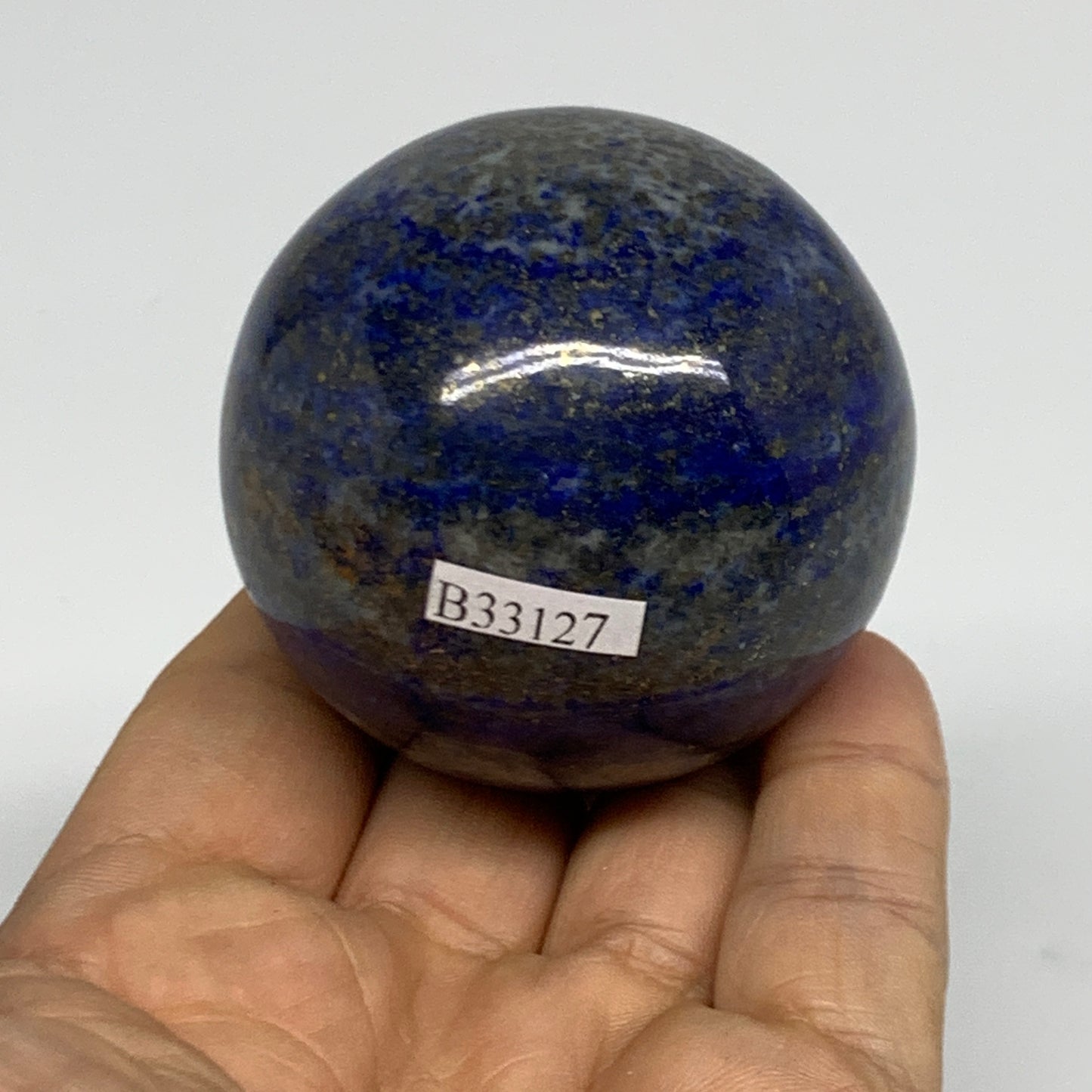 0.58 lbs,2.2"(55mm), Lapis Lazuli Sphere Ball Gemstone @Afghanistan, B33127