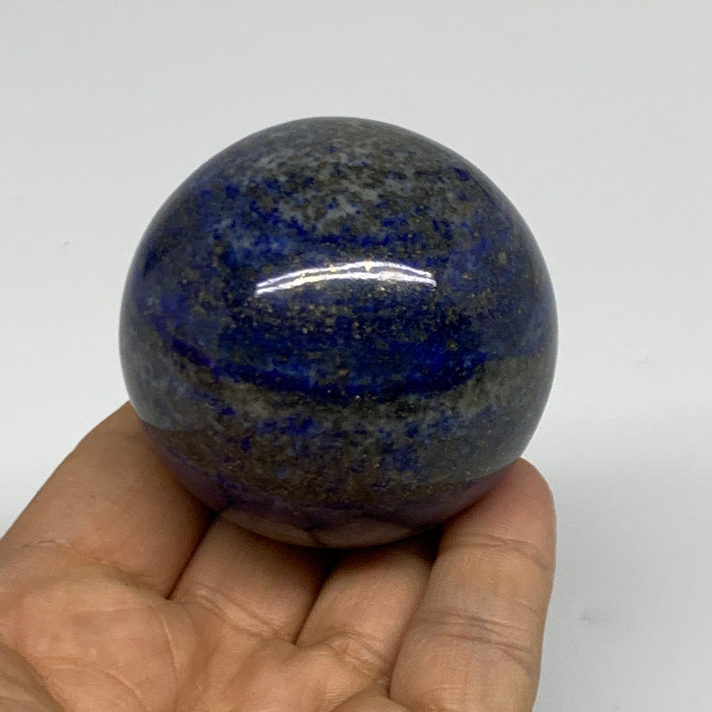 0.58 lbs,2.2"(55mm), Lapis Lazuli Sphere Ball Gemstone @Afghanistan, B33127