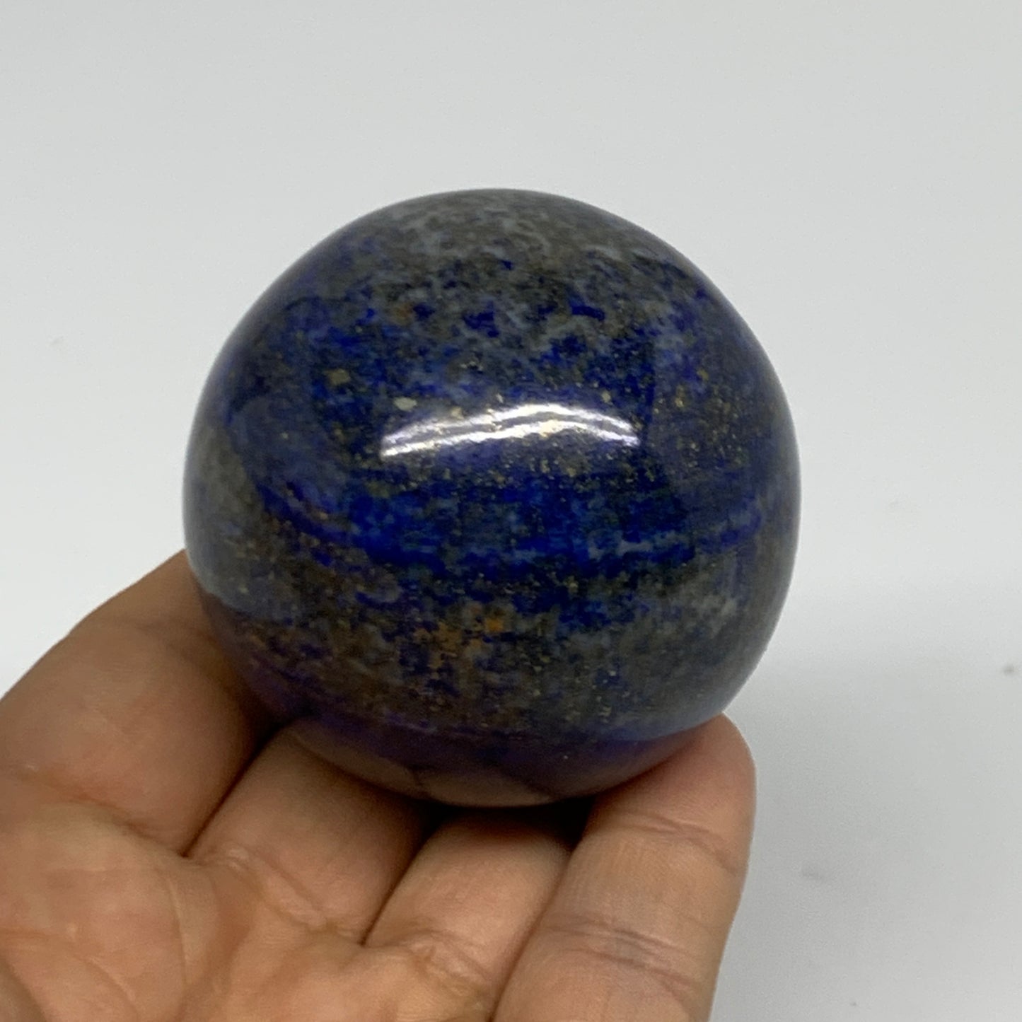 0.58 lbs,2.2"(55mm), Lapis Lazuli Sphere Ball Gemstone @Afghanistan, B33127