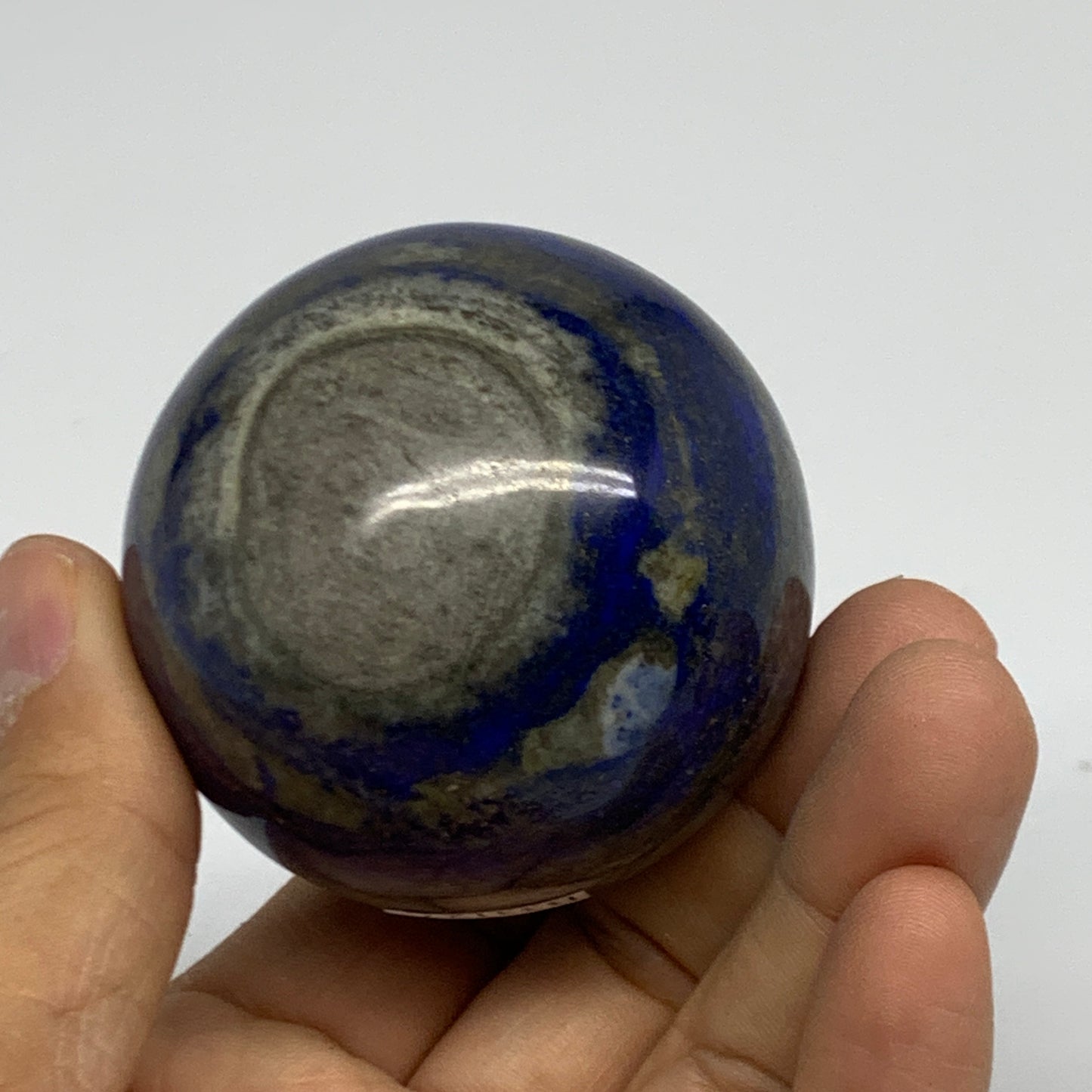 0.58 lbs,2.2"(55mm), Lapis Lazuli Sphere Ball Gemstone @Afghanistan, B33127