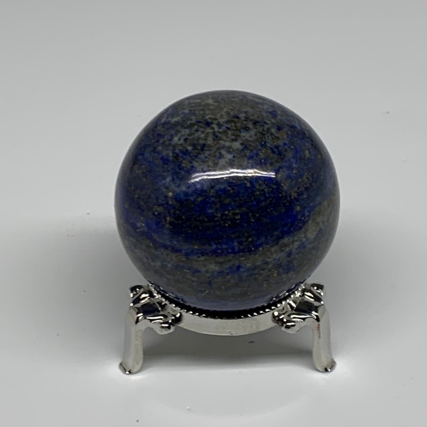 0.58 lbs,2.2"(55mm), Lapis Lazuli Sphere Ball Gemstone @Afghanistan, B33127