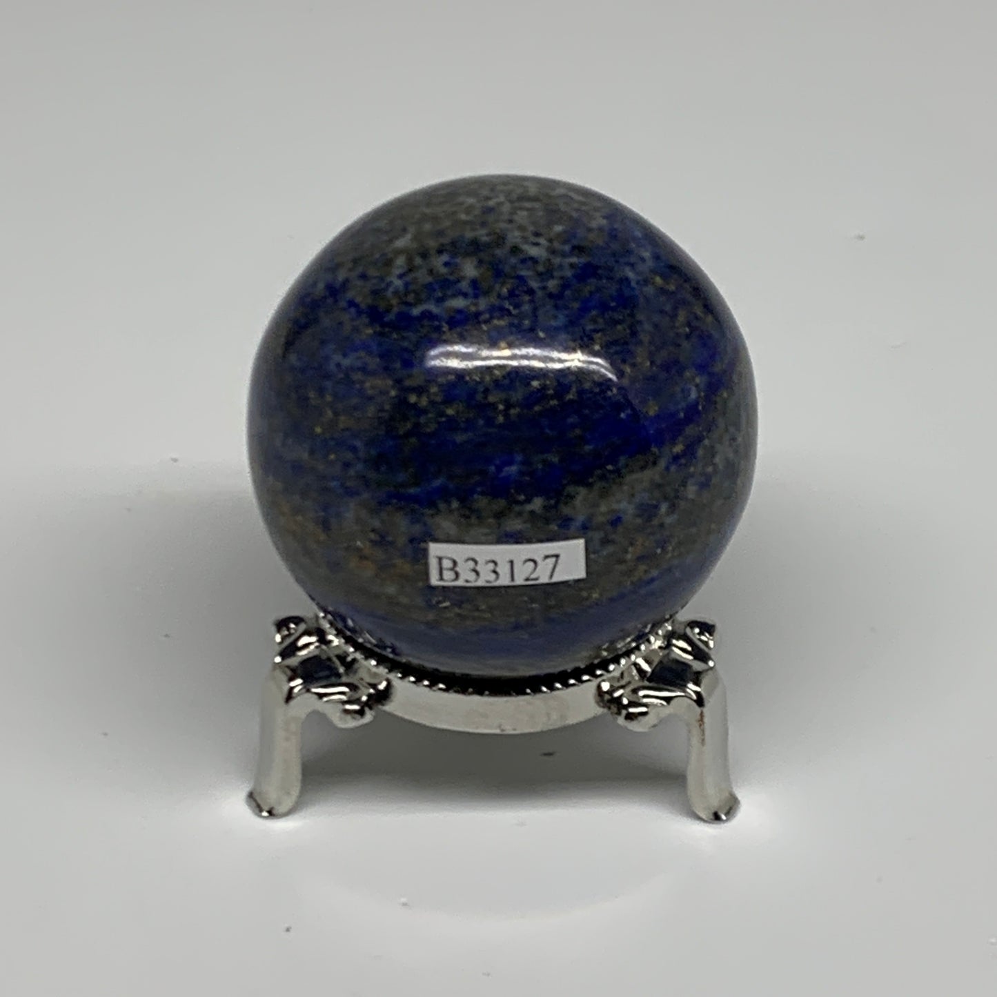 0.58 lbs,2.2"(55mm), Lapis Lazuli Sphere Ball Gemstone @Afghanistan, B33127