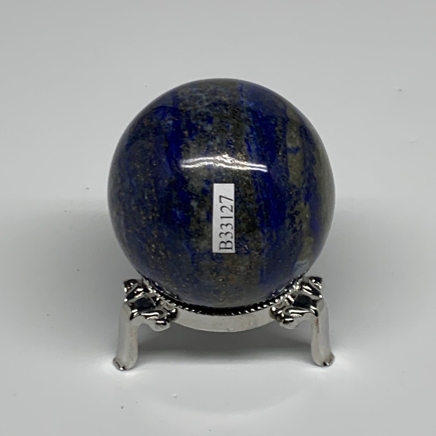 0.58 lbs,2.2"(55mm), Lapis Lazuli Sphere Ball Gemstone @Afghanistan, B33127