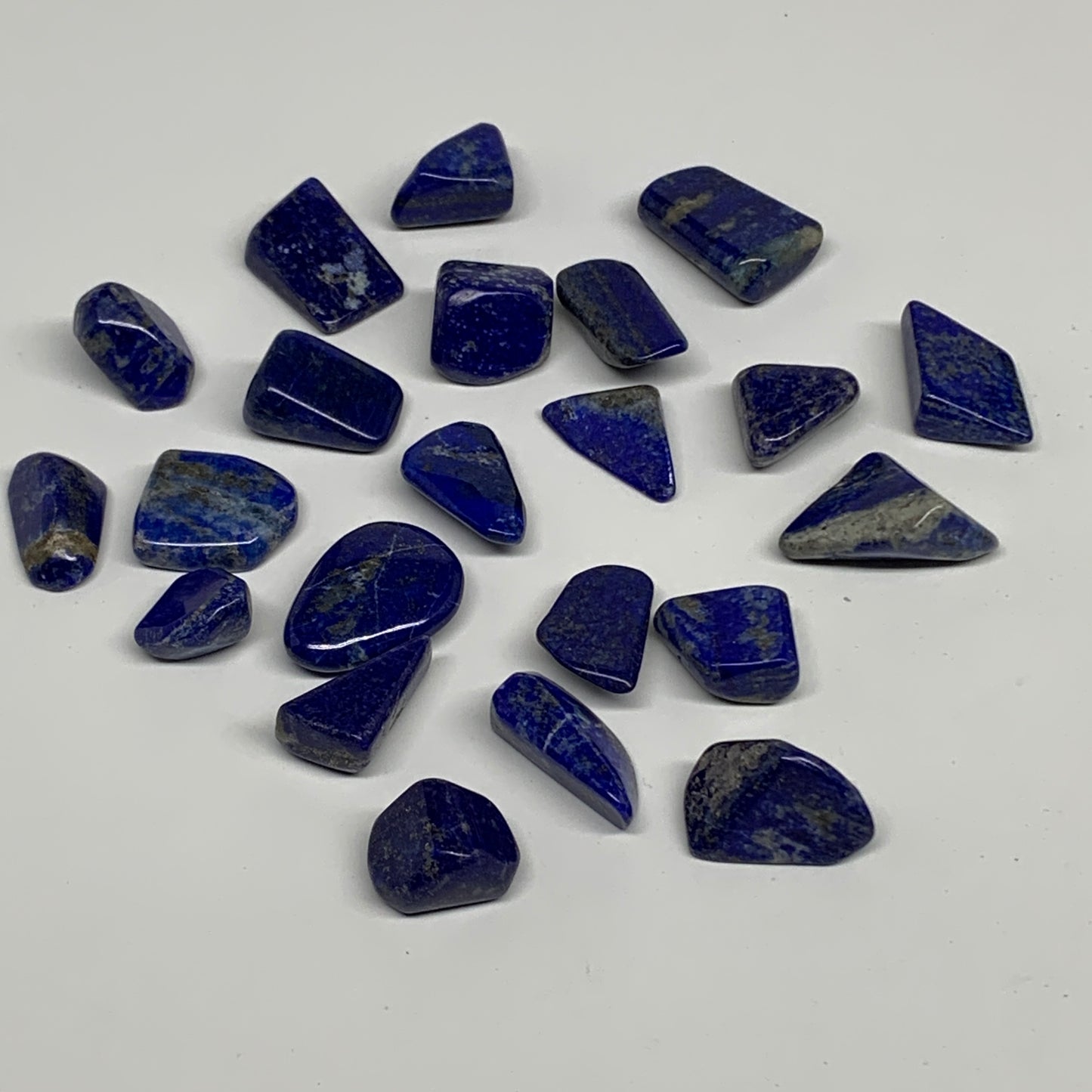 115.8g,0.6"-1", 22pcs, Natural Lapis Lazuli Tumbled Stone @Afghanistan, B30280