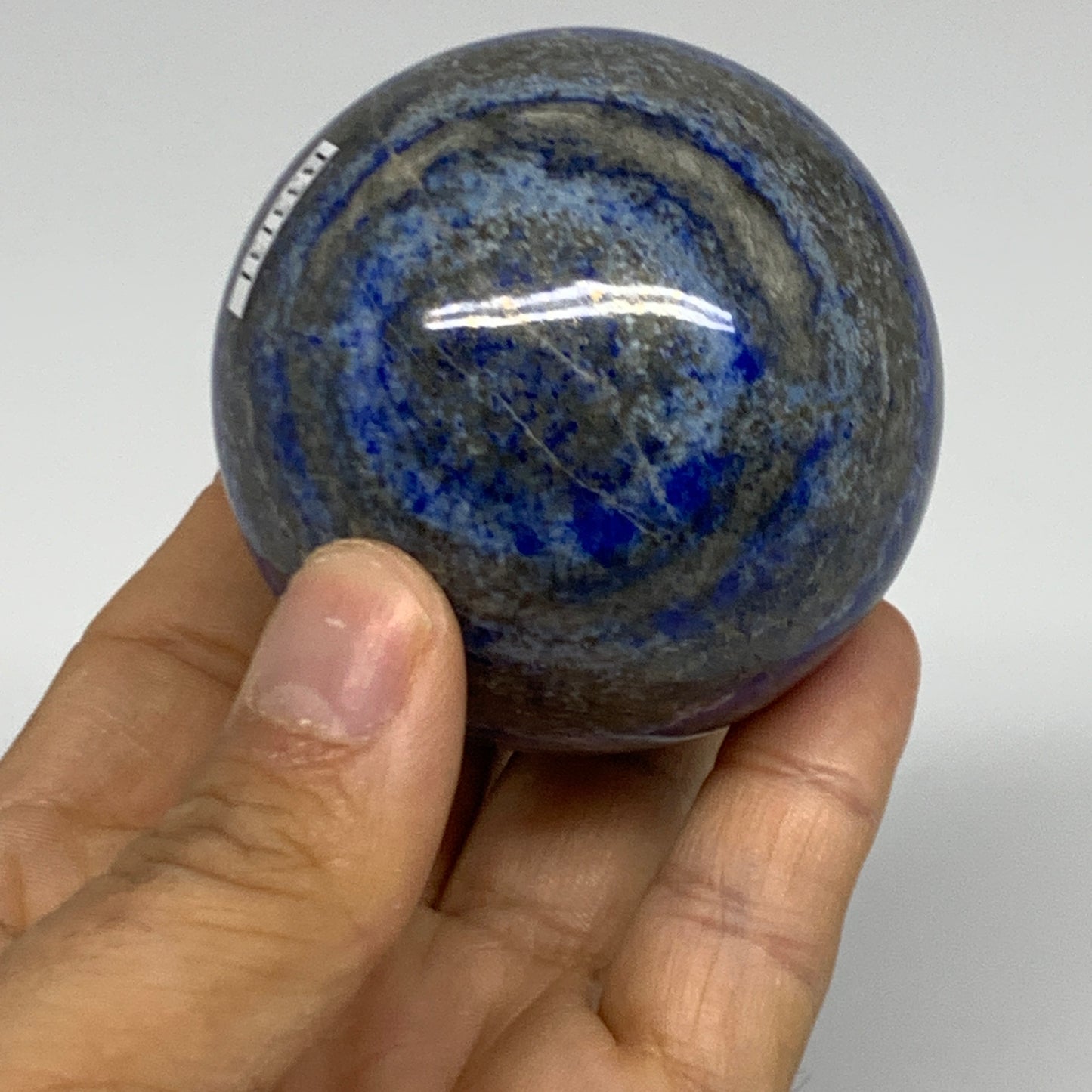 0.73 lbs,2.4" (60mm), Lapis Lazuli Sphere Ball Gemstone @Afghanistan, B33131