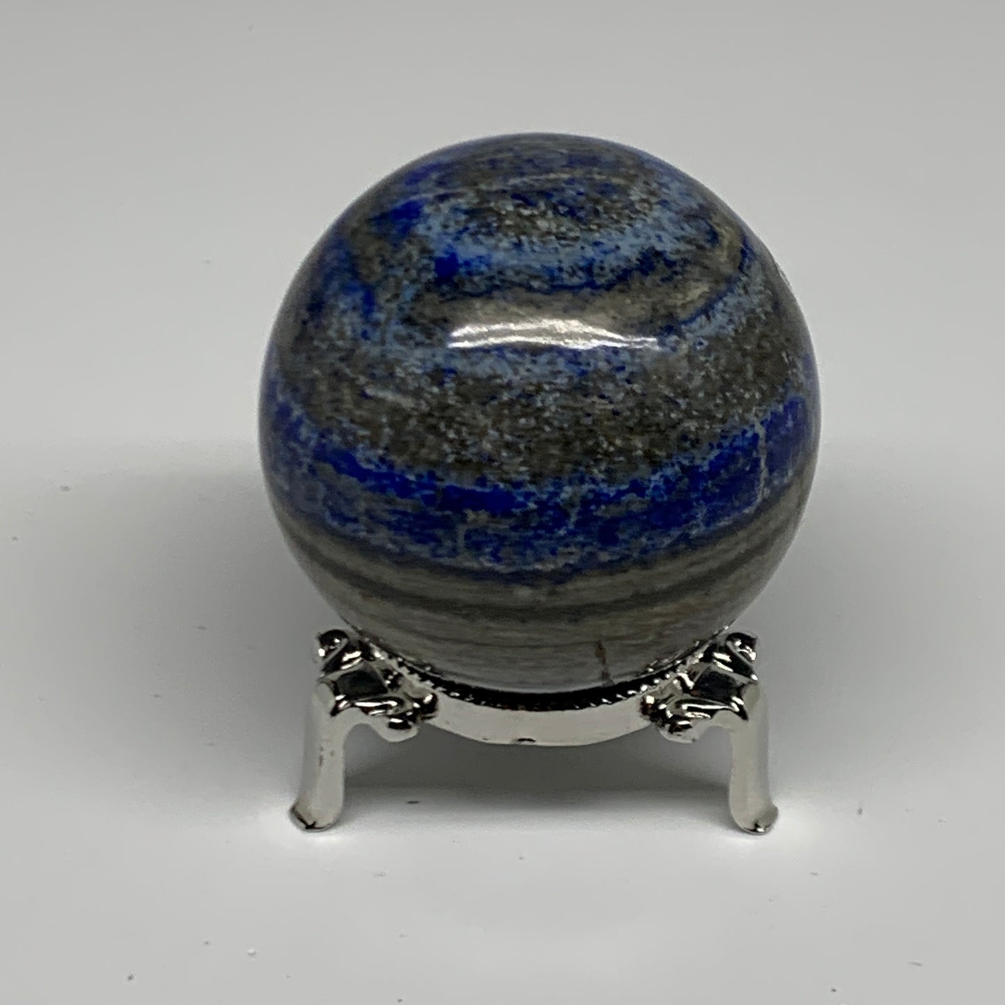 0.73 lbs,2.4" (60mm), Lapis Lazuli Sphere Ball Gemstone @Afghanistan, B33131