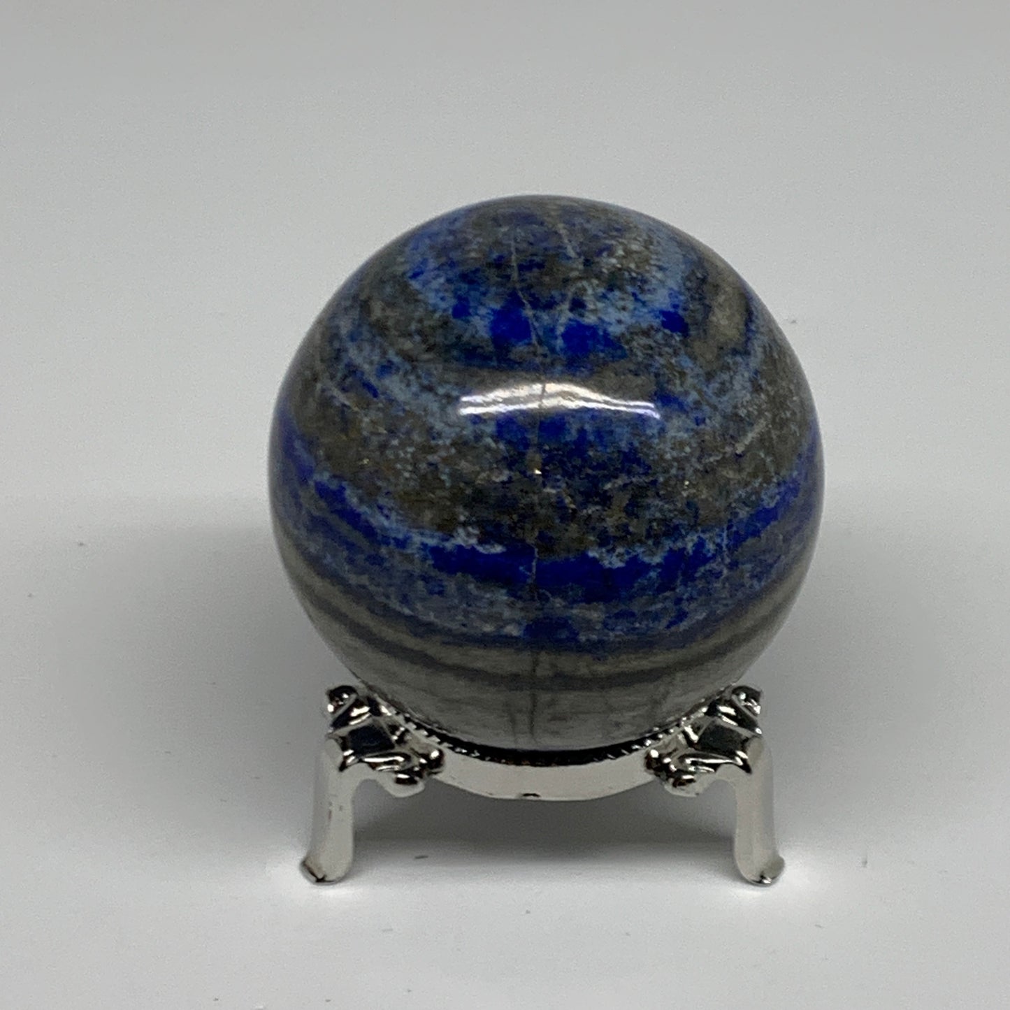 0.73 lbs,2.4" (60mm), Lapis Lazuli Sphere Ball Gemstone @Afghanistan, B33131