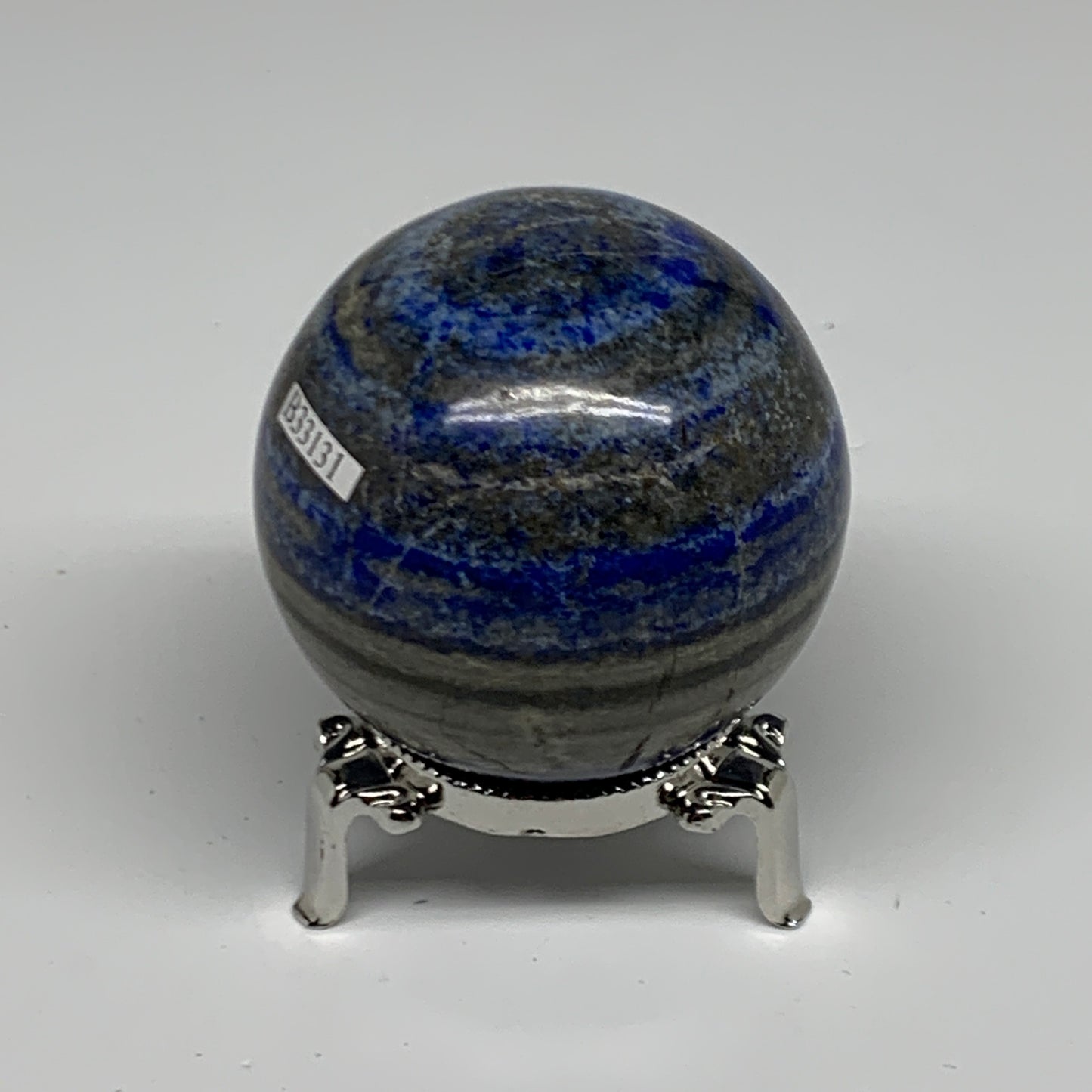 0.73 lbs,2.4" (60mm), Lapis Lazuli Sphere Ball Gemstone @Afghanistan, B33131