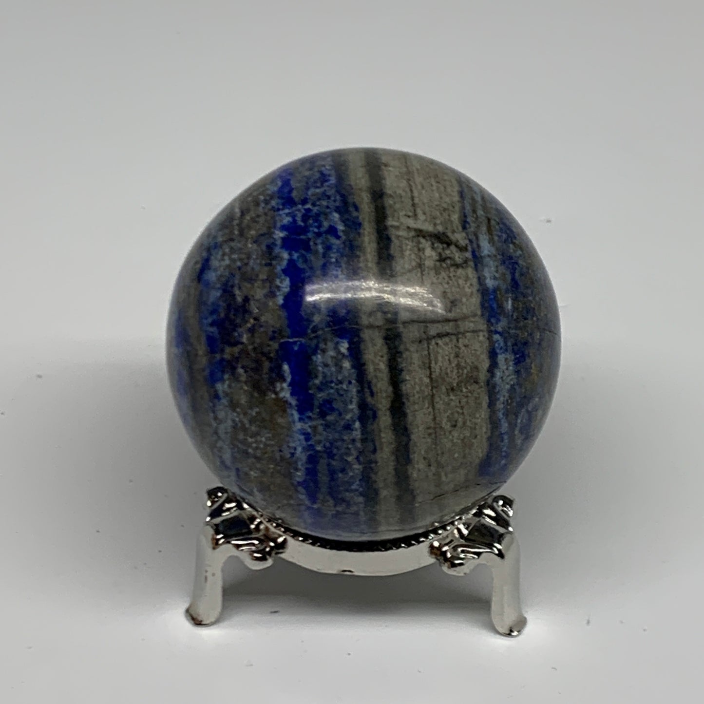 0.73 lbs,2.4" (60mm), Lapis Lazuli Sphere Ball Gemstone @Afghanistan, B33131