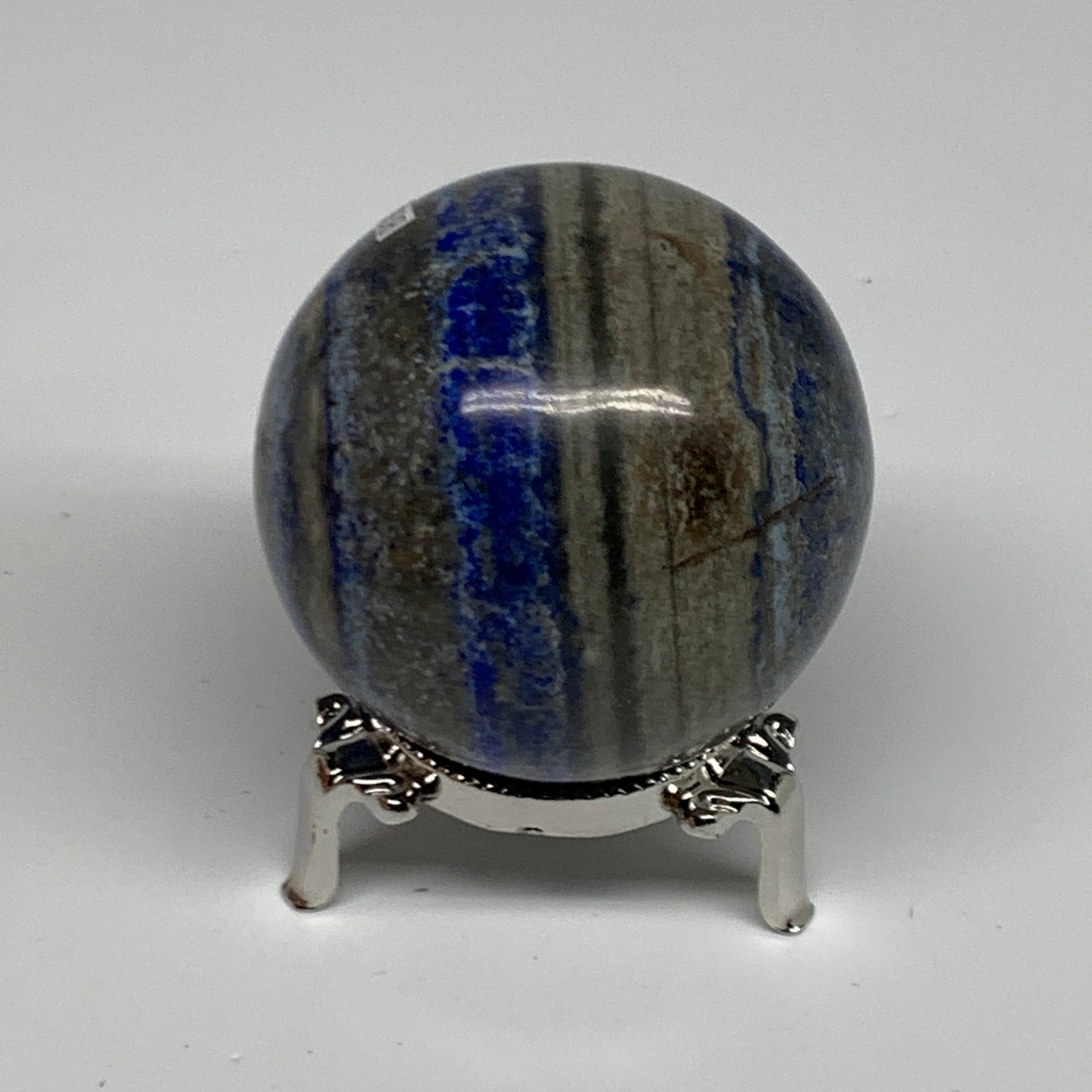 0.73 lbs,2.4" (60mm), Lapis Lazuli Sphere Ball Gemstone @Afghanistan, B33131