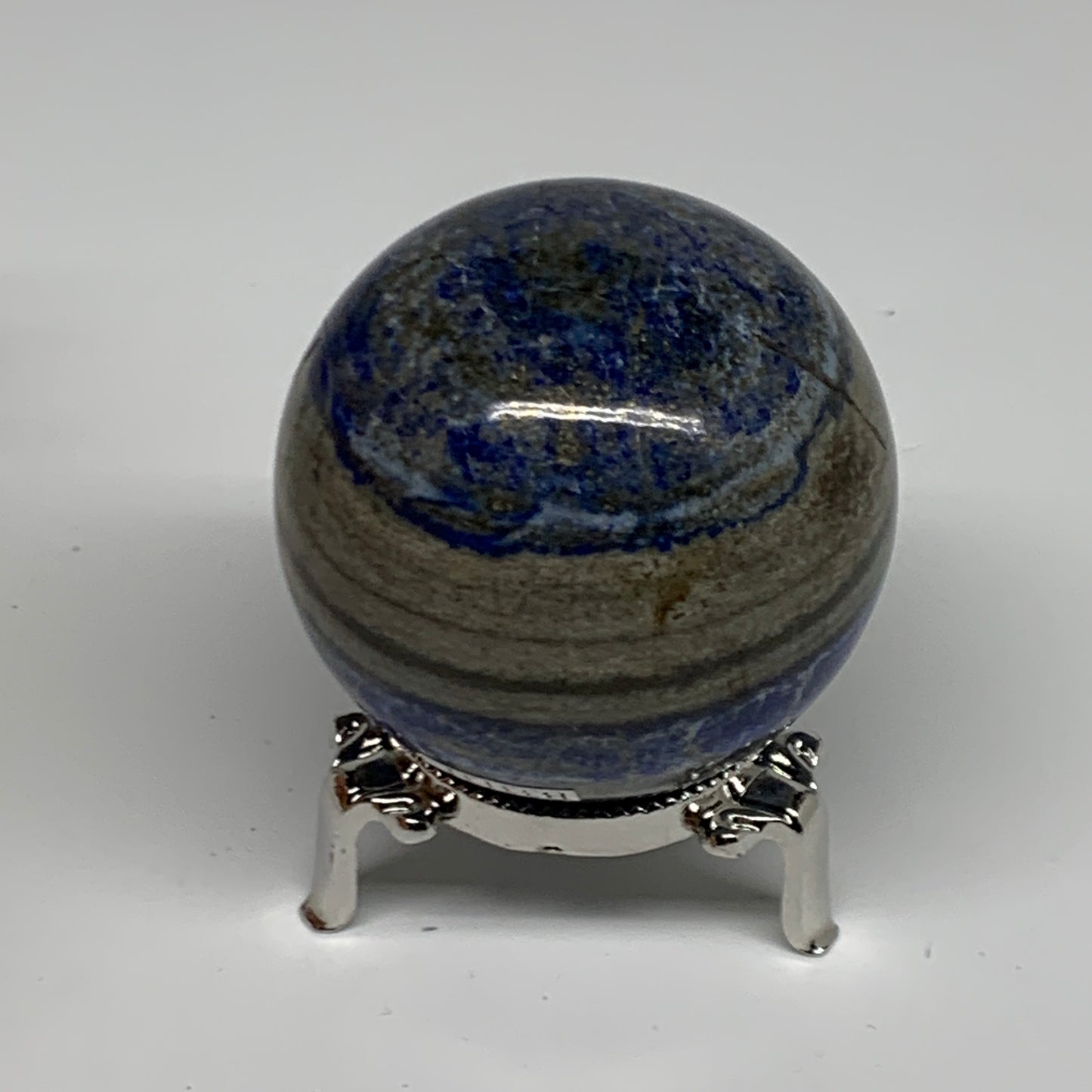 0.73 lbs,2.4" (60mm), Lapis Lazuli Sphere Ball Gemstone @Afghanistan, B33131