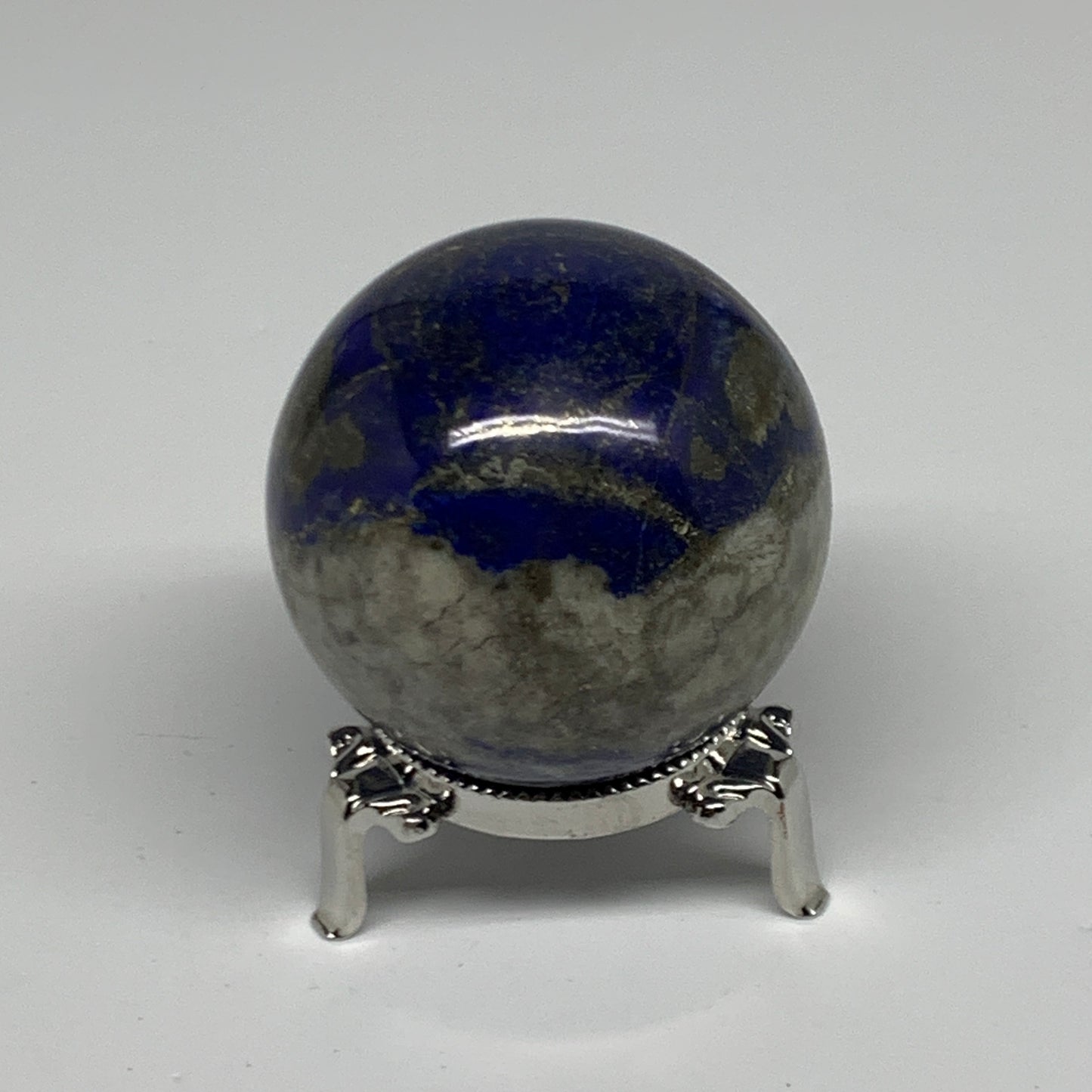 0.67 lbs,2.3" (57mm), Lapis Lazuli Sphere Ball Gemstone @Afghanistan, B33132