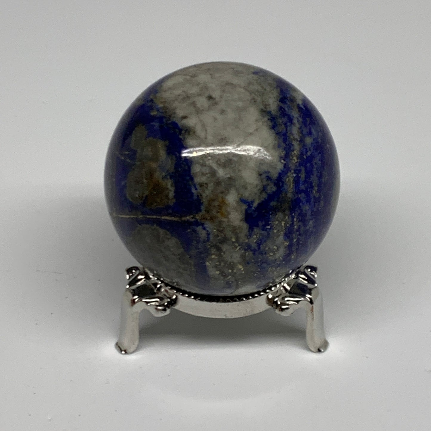 0.67 lbs,2.3" (57mm), Lapis Lazuli Sphere Ball Gemstone @Afghanistan, B33132