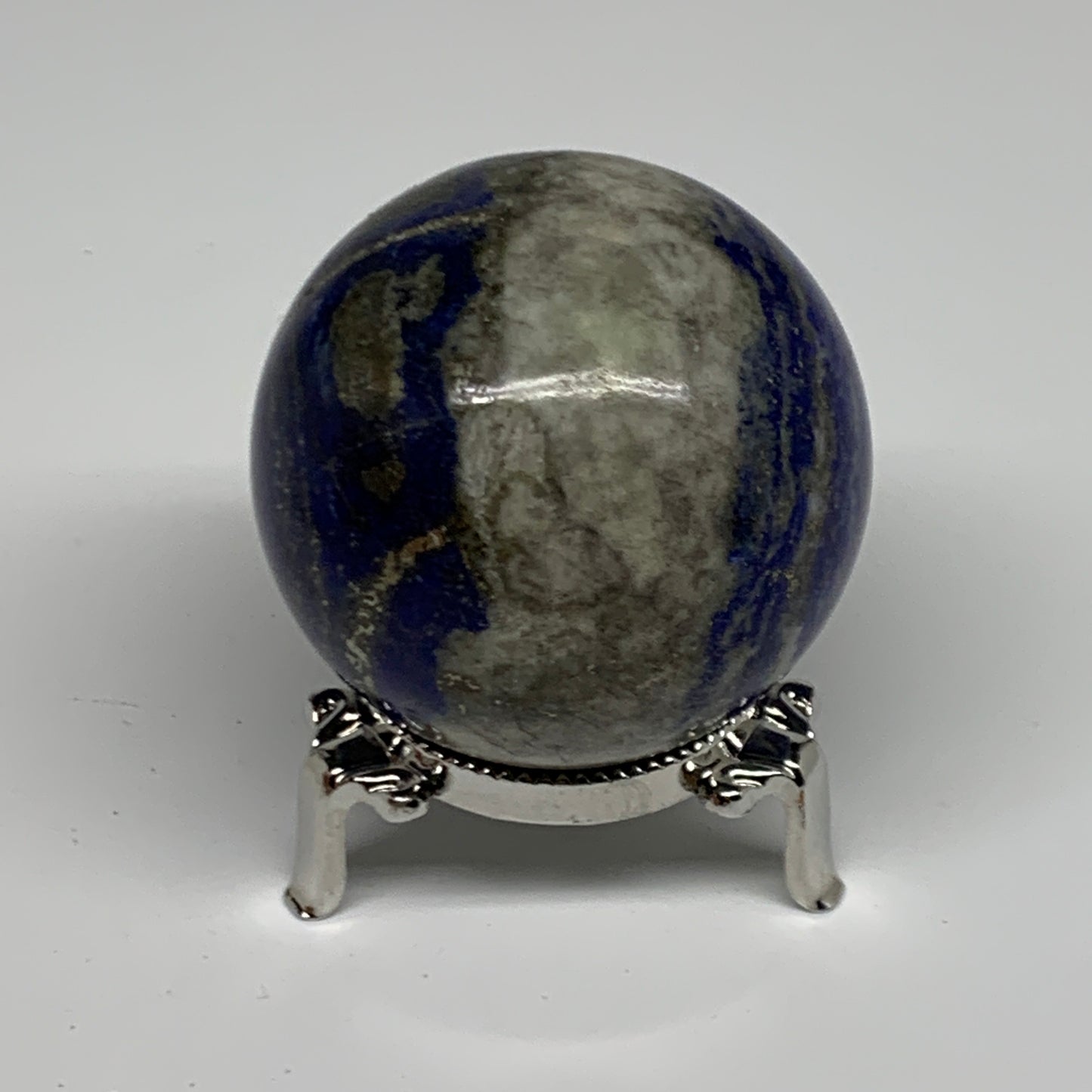 0.67 lbs,2.3" (57mm), Lapis Lazuli Sphere Ball Gemstone @Afghanistan, B33132