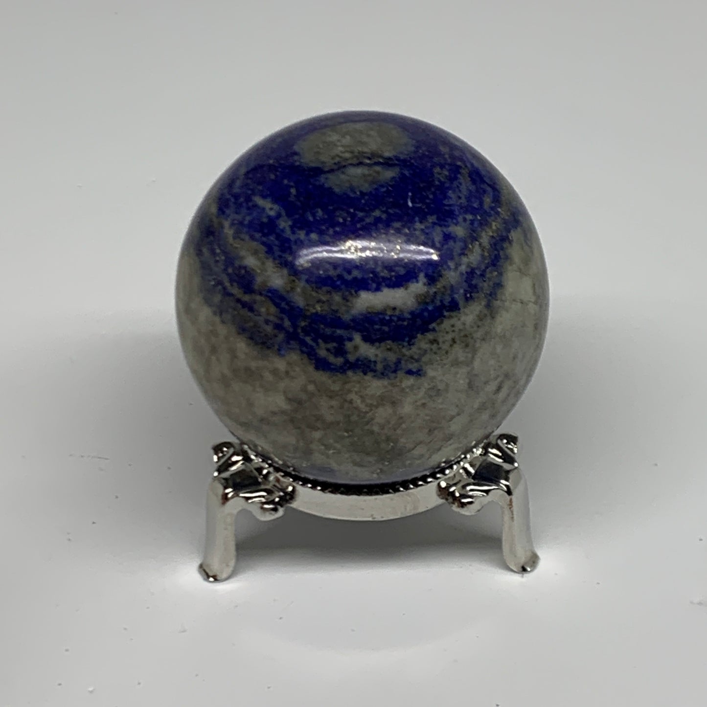 0.67 lbs,2.3" (57mm), Lapis Lazuli Sphere Ball Gemstone @Afghanistan, B33132