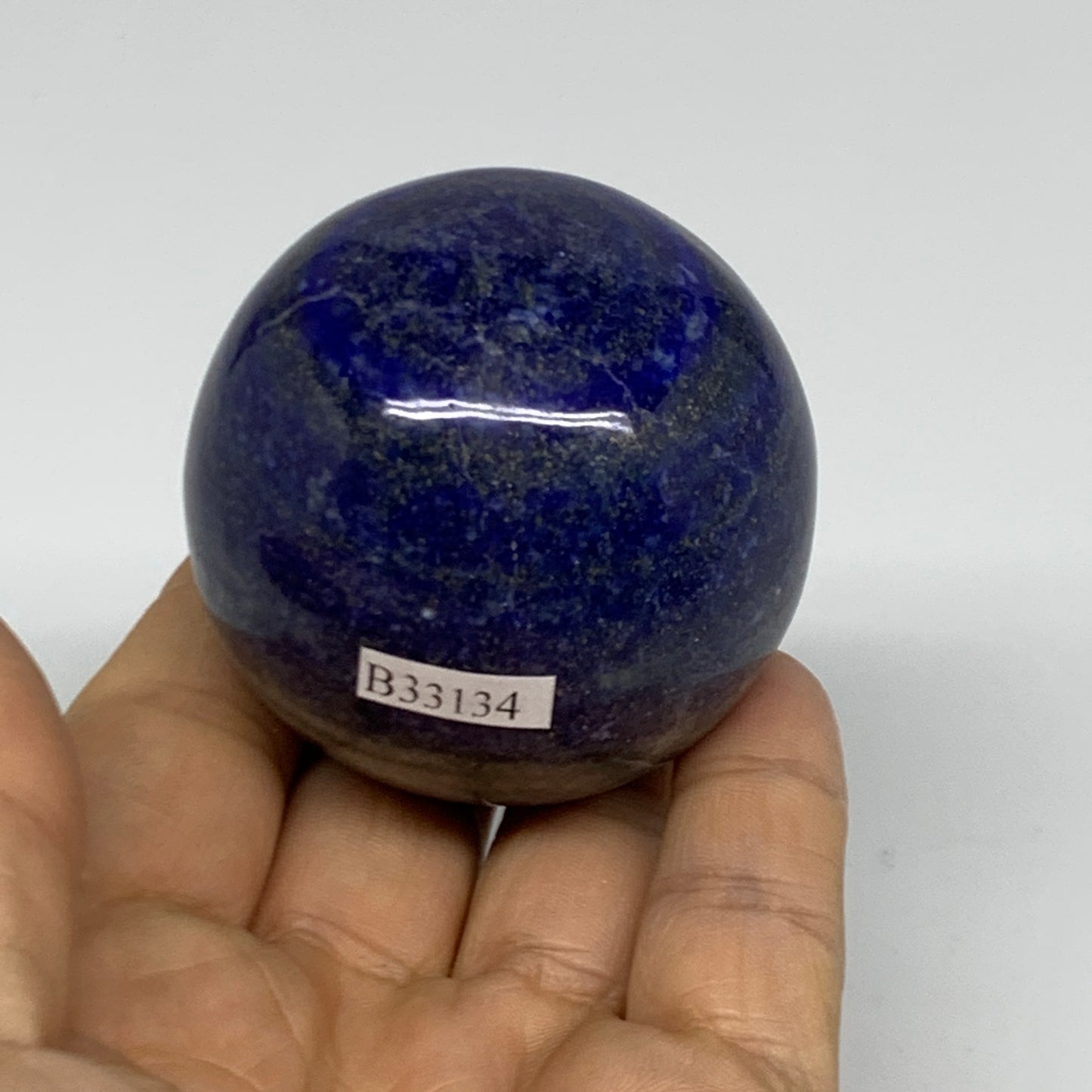 0.51 lbs,2.1" (53mm), Lapis Lazuli Sphere Ball Gemstone @Afghanistan, B33134